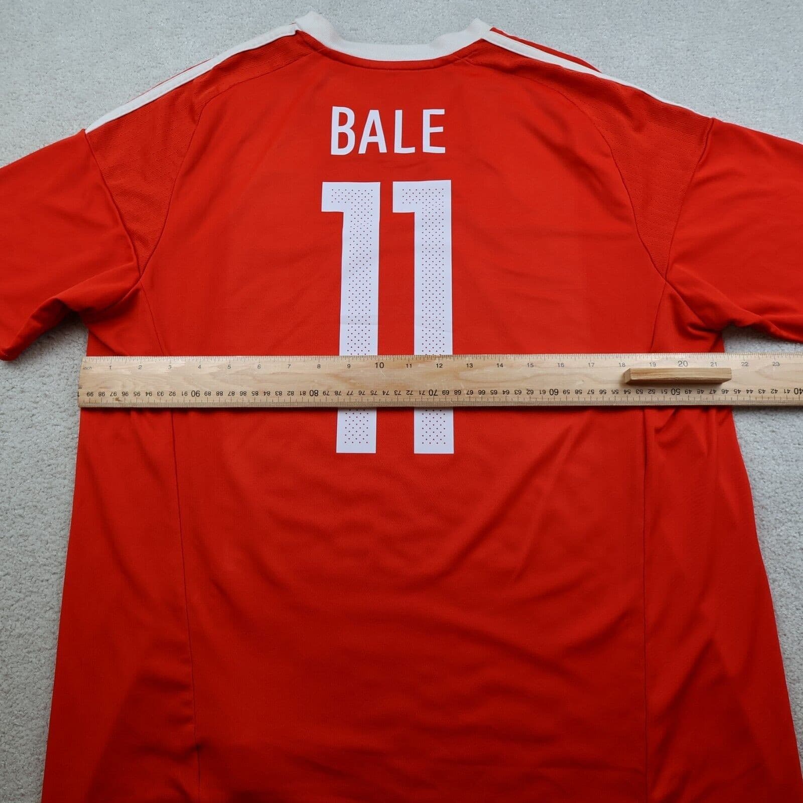 Wales Football Shirt Extra Large Red Home Euro 2016 Adidas Jersey Gareth Bale photo 8