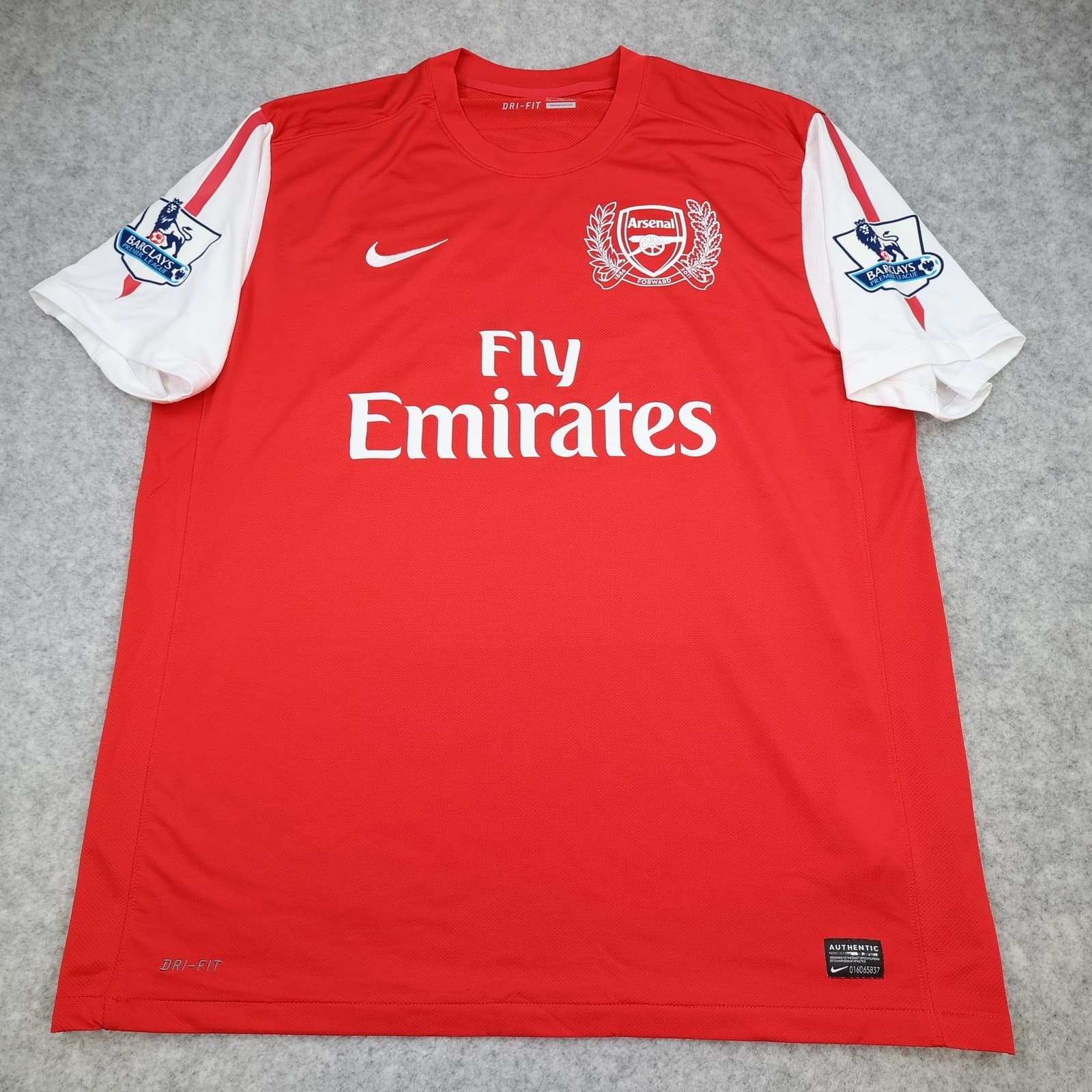 Arsenal Shirt Mens 2XL Red Home 2011 2012 Football Nike Henry 12 Soccer Jersey photo 2