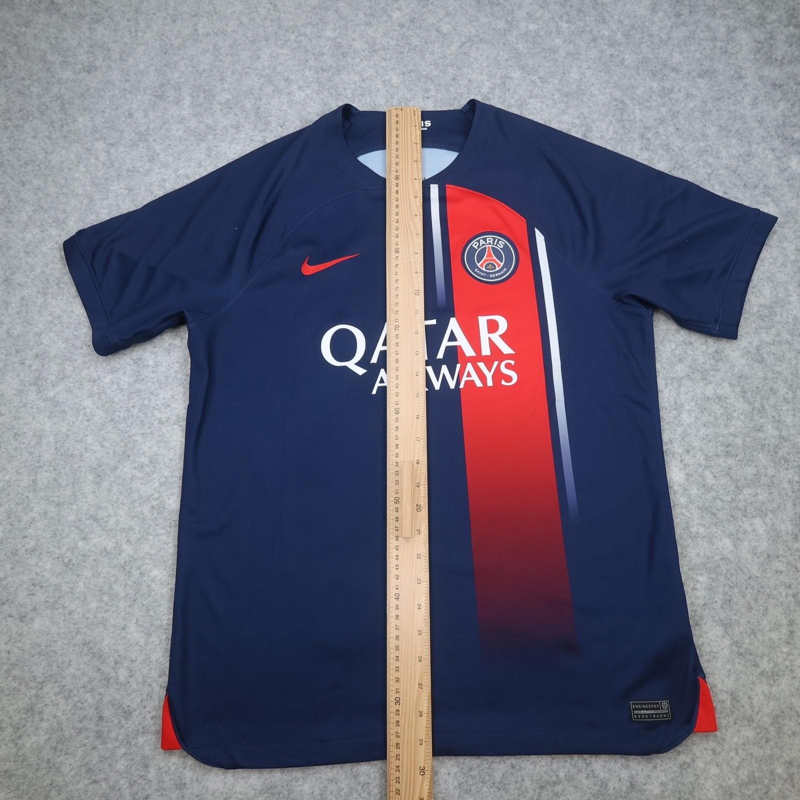 Paris Saint-Germain Shirt Mens Large Blue 2023 2024 Football Nike Qatar Airways photo 14