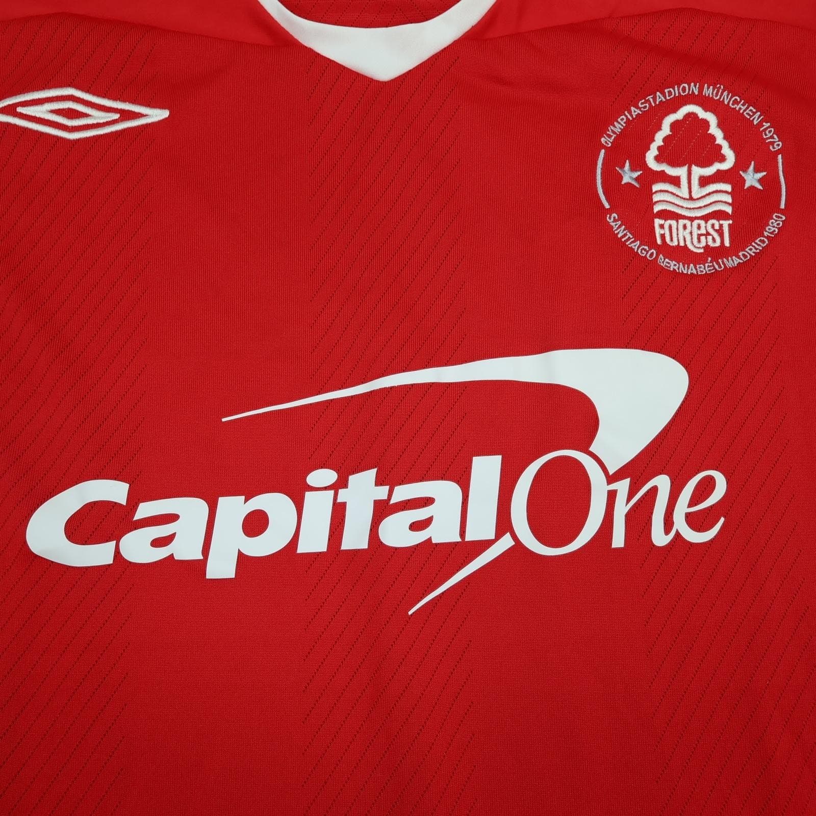 Nottingham Forest Shirt Mens 2XL Red Home 2008 2009 Umbro Capital One Jersey photo 8