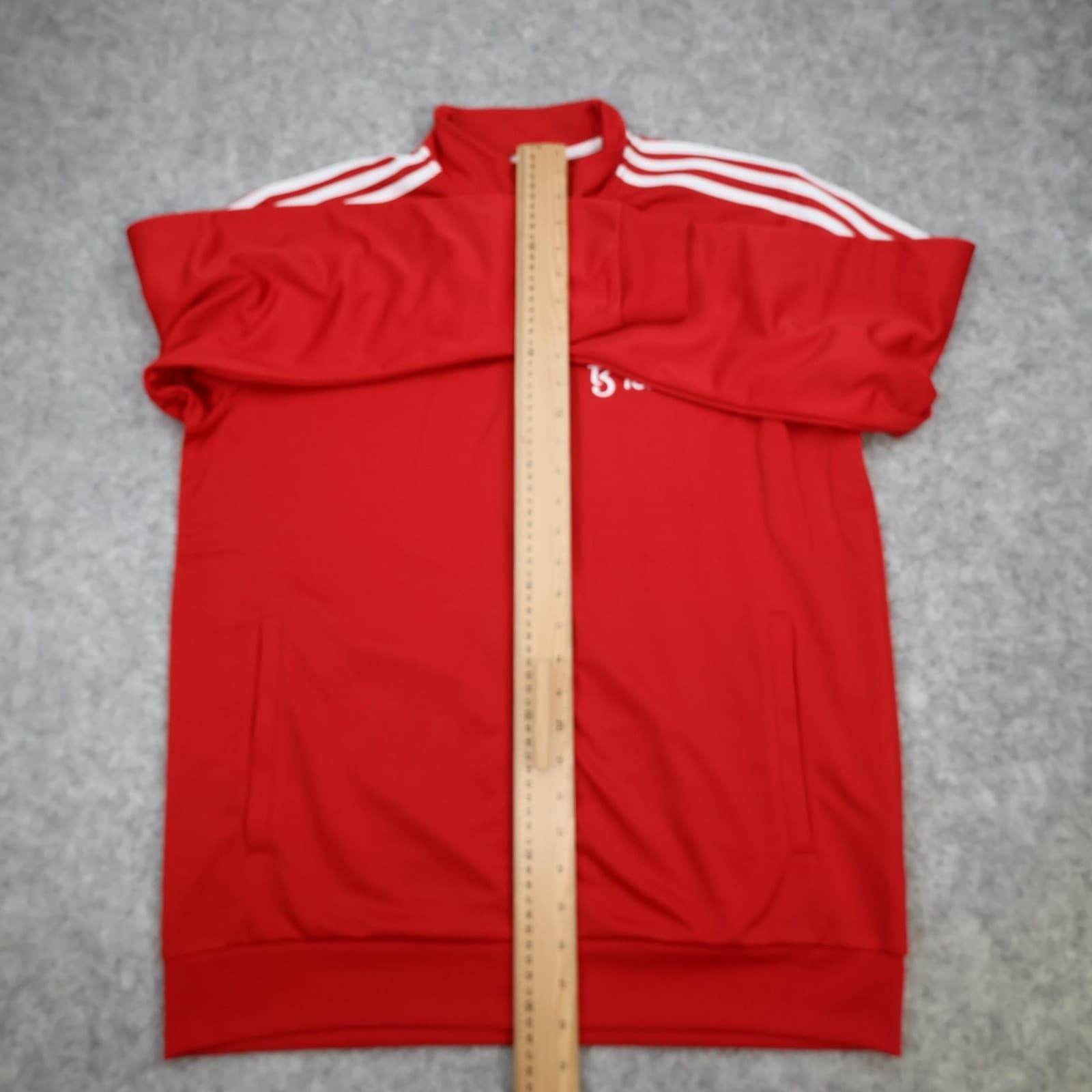 Manchester United Jacket Mens Large Red 2023 2024 Adidas Tezos Track Top photo 10