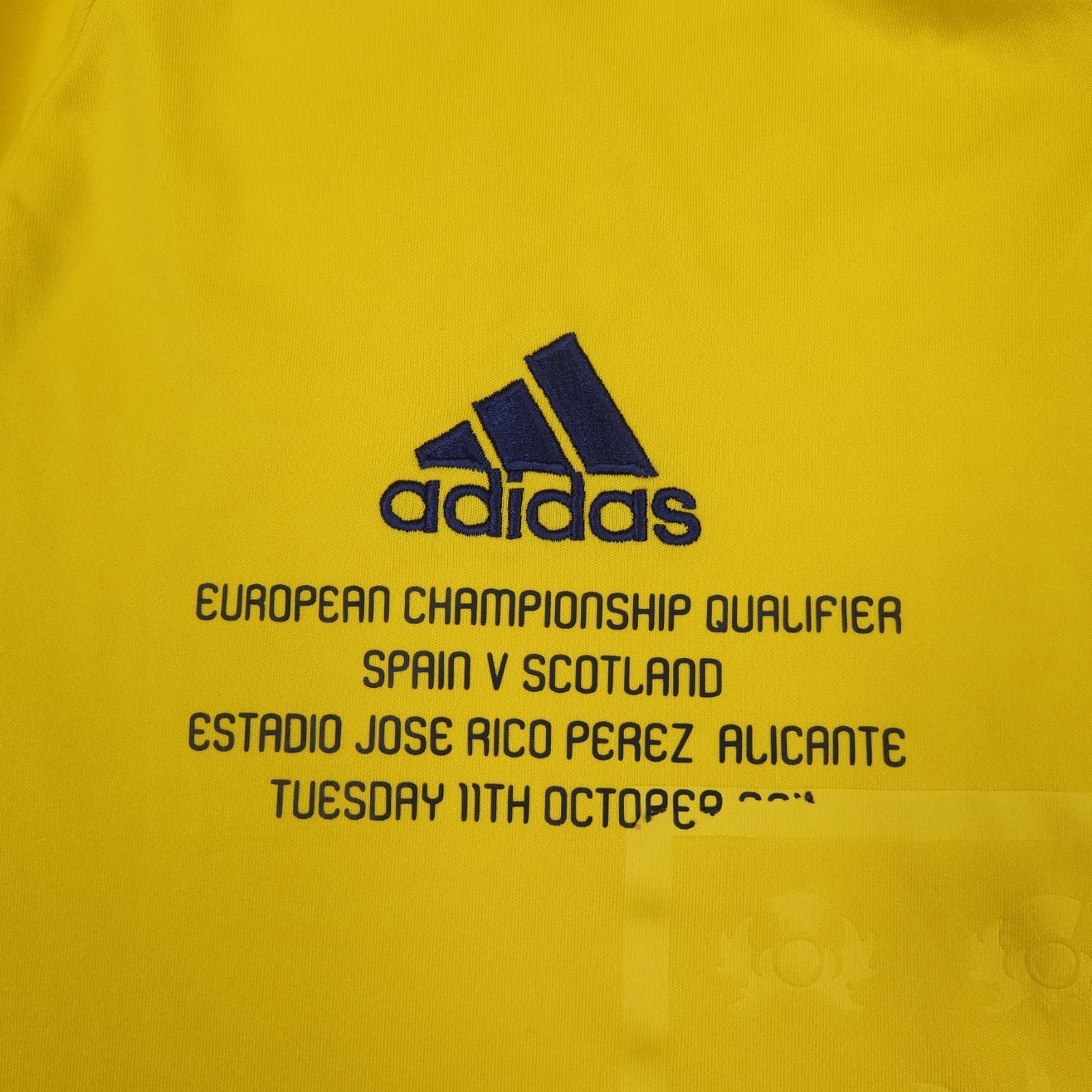 Scotland Football Shirt Large Yellow Away Adidas 2010 2011 Soccer Jersey photo 4