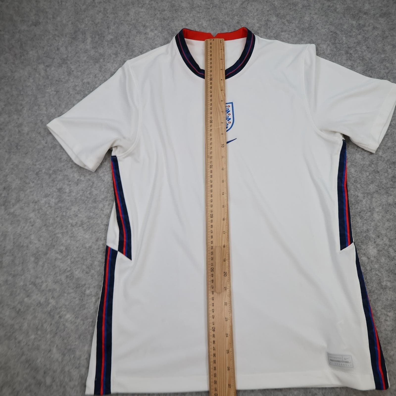 England Home Shirt Mens Medium White 2020 2021 Nike Dri Fit Mount 19 Jersey photo 12