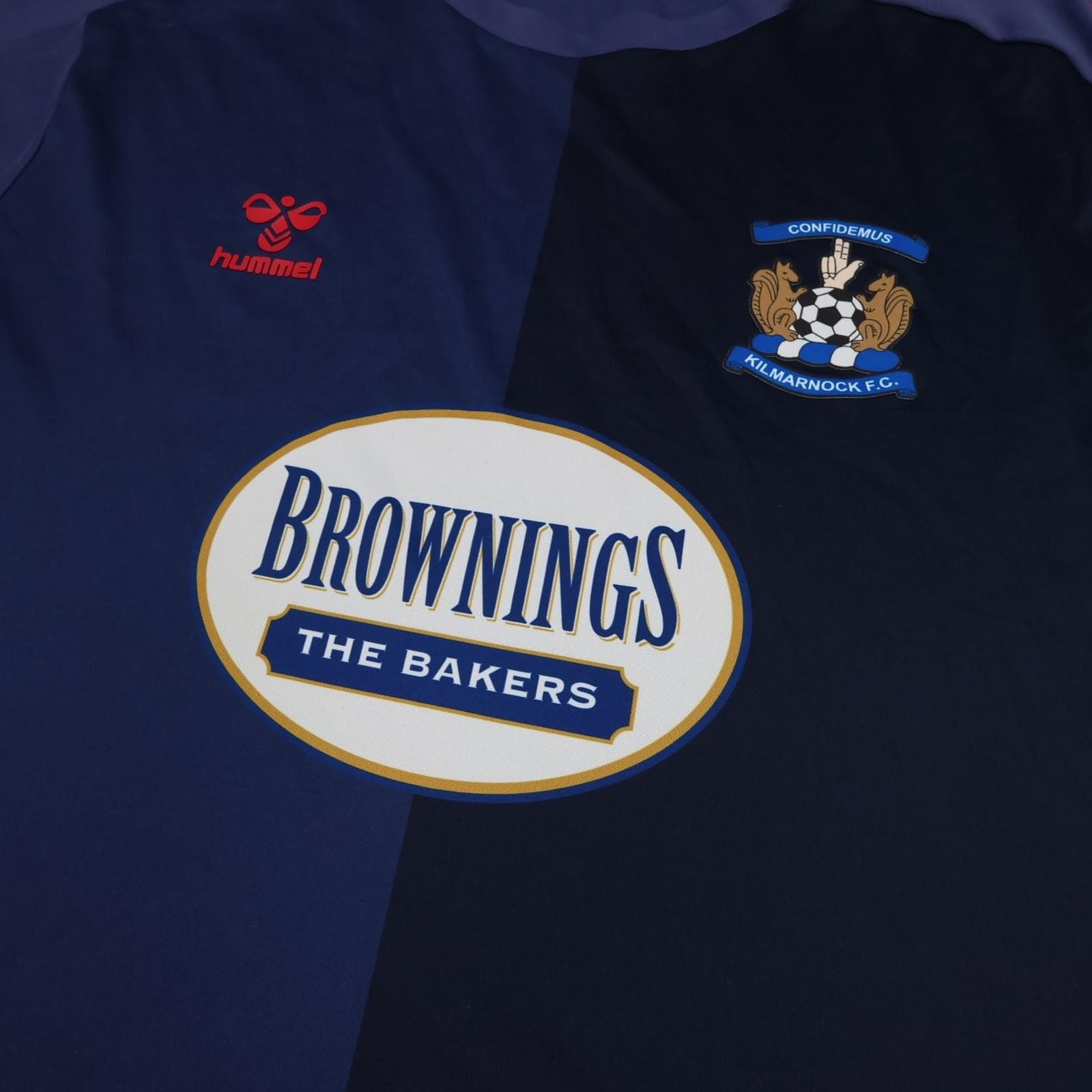 Kilmarnock Shirt Mens XL Away Kit Navy Blue 2021 2022 Hummel Soccer Jersey photo 3
