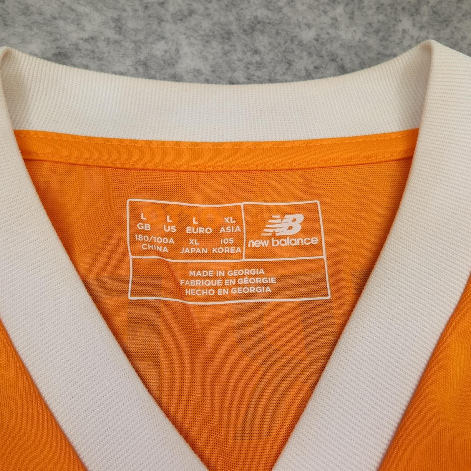 FC Porto Shirt Mens Large Orange Away 2017 2018 Football New Balance MEO Jersey photo 7
