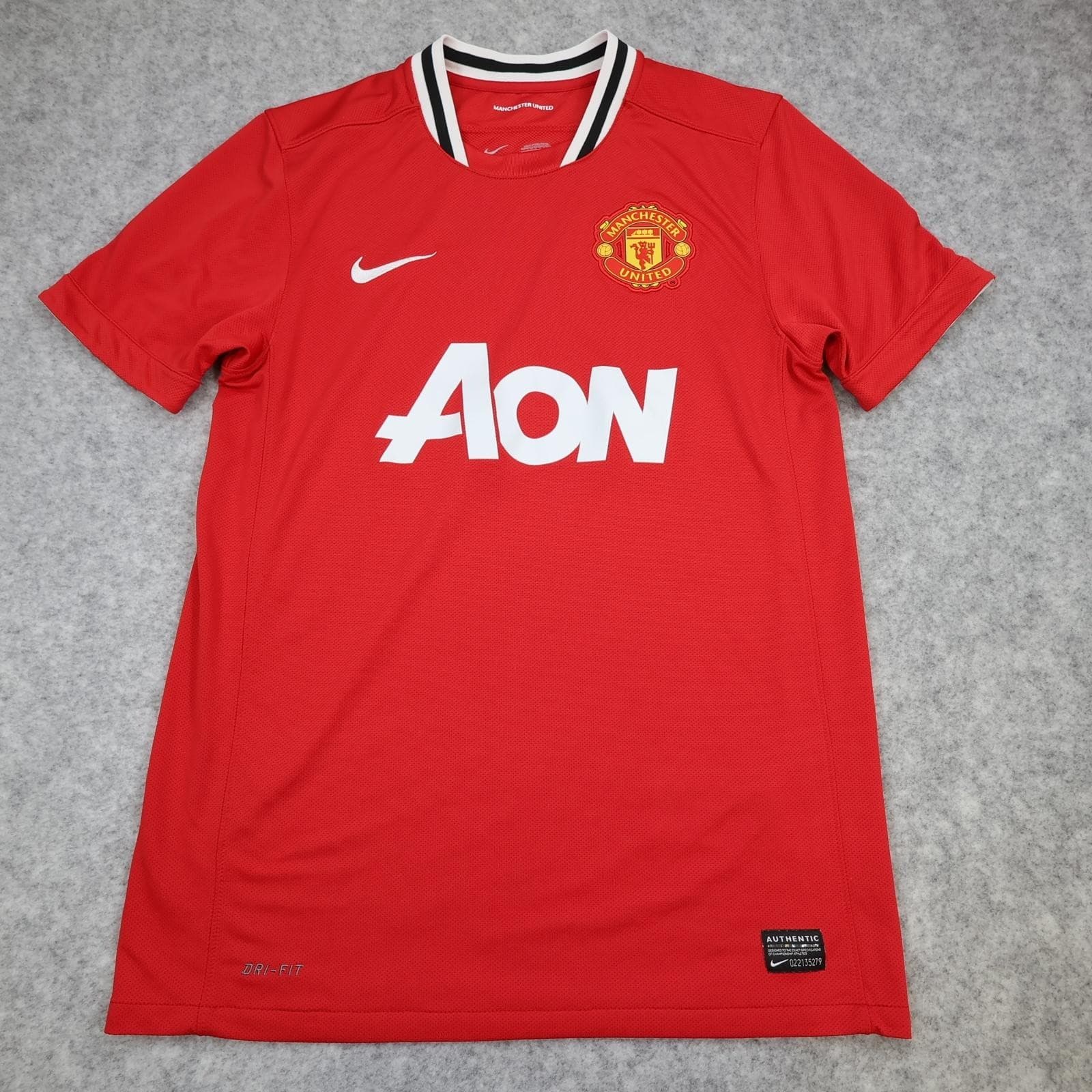 Manchester United Shirt Mens Medium Red Home 2011 2012 EPL Football Nike Jersey