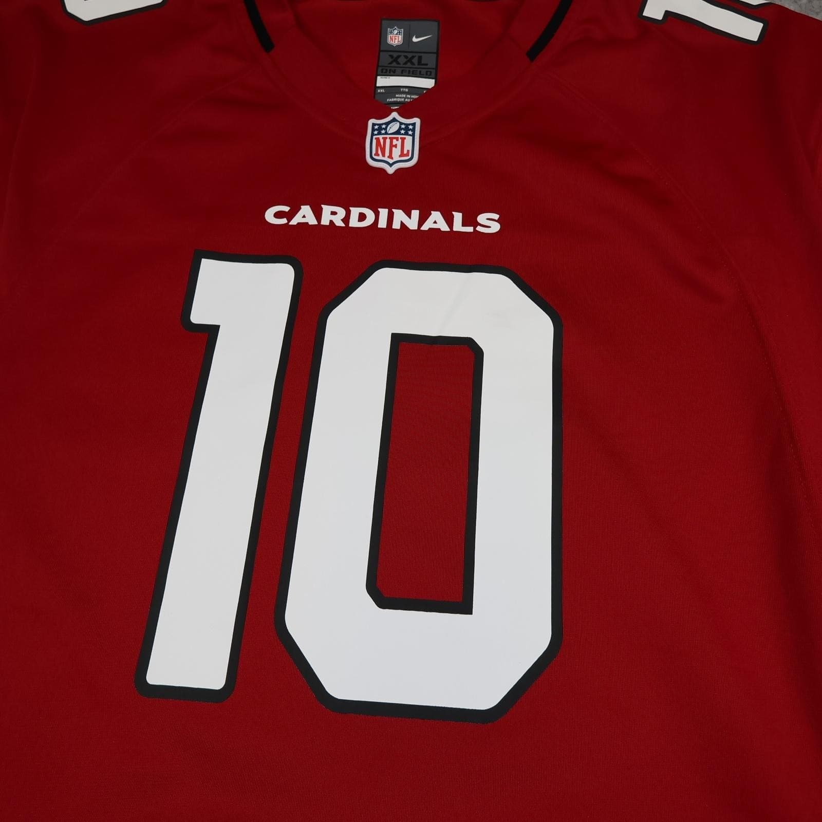 Arizona Cardinals Shirt Mens 2XL Red NFL American Football Nike Hopkins 10 photo 3