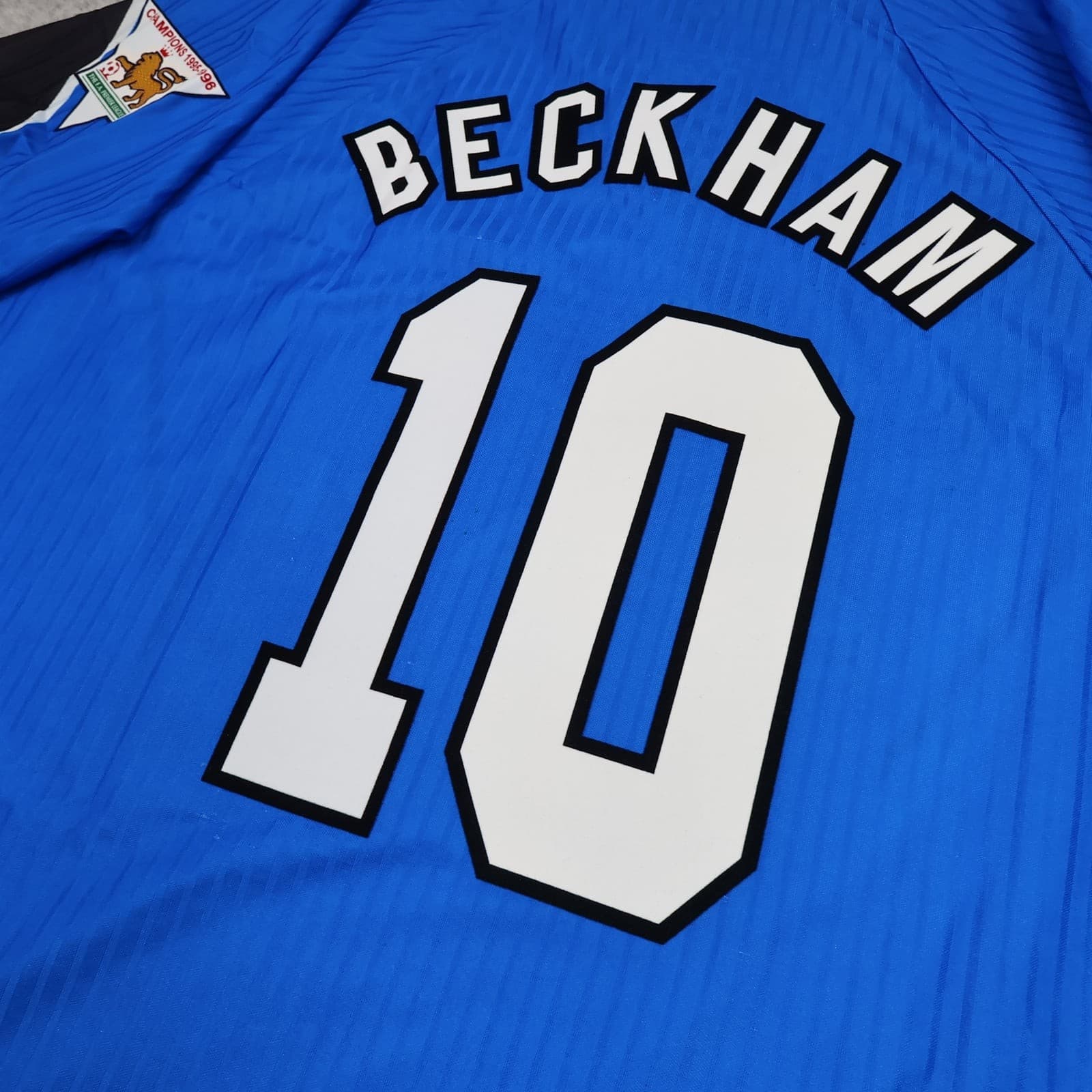 Manchester United Football Shirt 2XL Blue Third 1996 1998 Umbro Beckham 10 photo 11