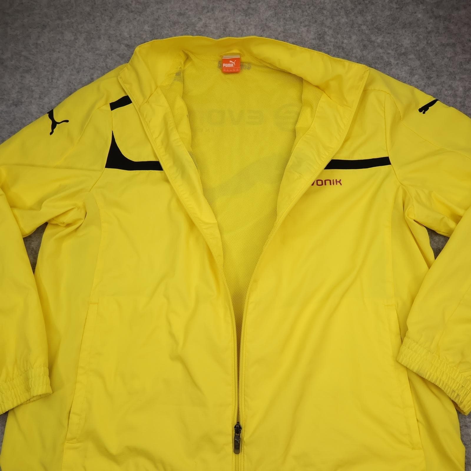 Borussia Dortmund Jacket Mens 2XL Yellow Football Puma Evonik Training photo 6