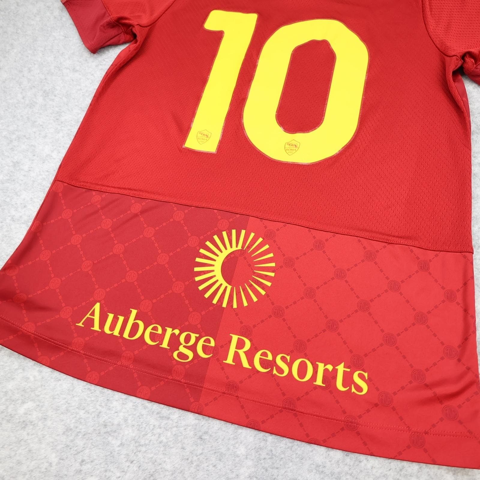 AS Roma Shirt Mens Medium Red Home 2022 2023 New Balance Totti 10 Soccer Jersey photo 9