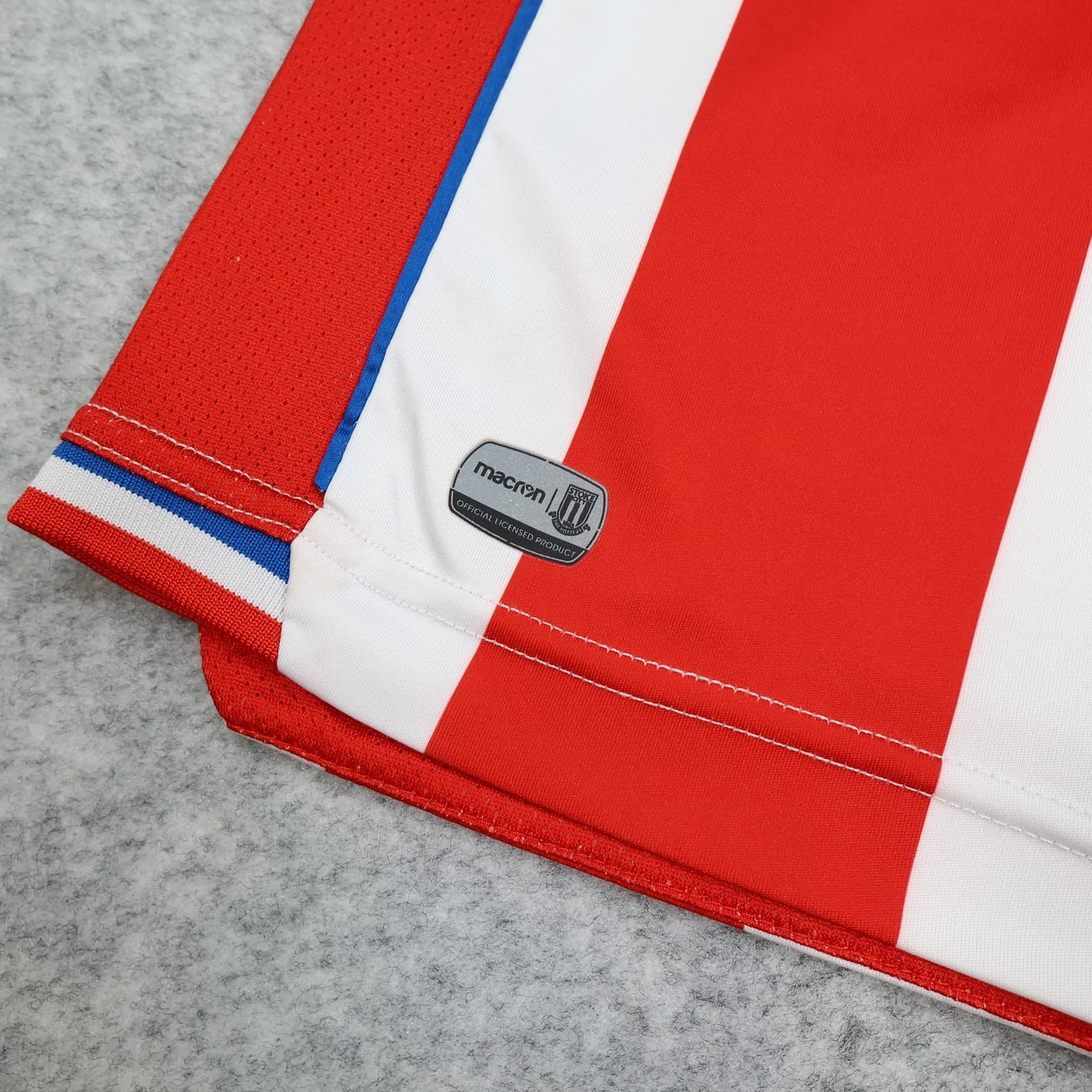 Stoke City Shirt Mens Medium Red Home Kit 2017 2018 Macron Jersey Soccer Jersey photo 8