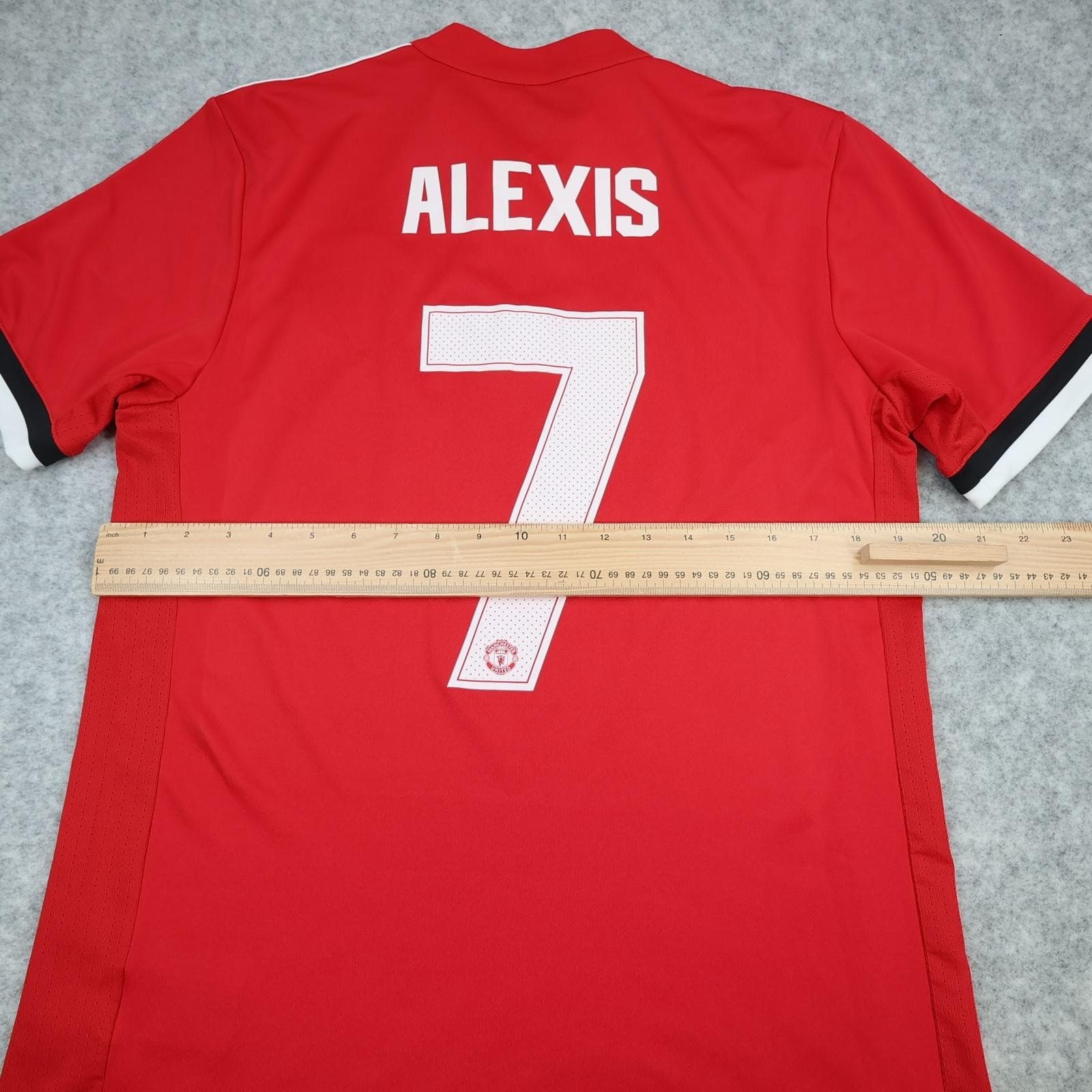 Manchester United Shirt Mens Medium Red Home 2017 2018 Football Adidas Alexis 7 photo 9