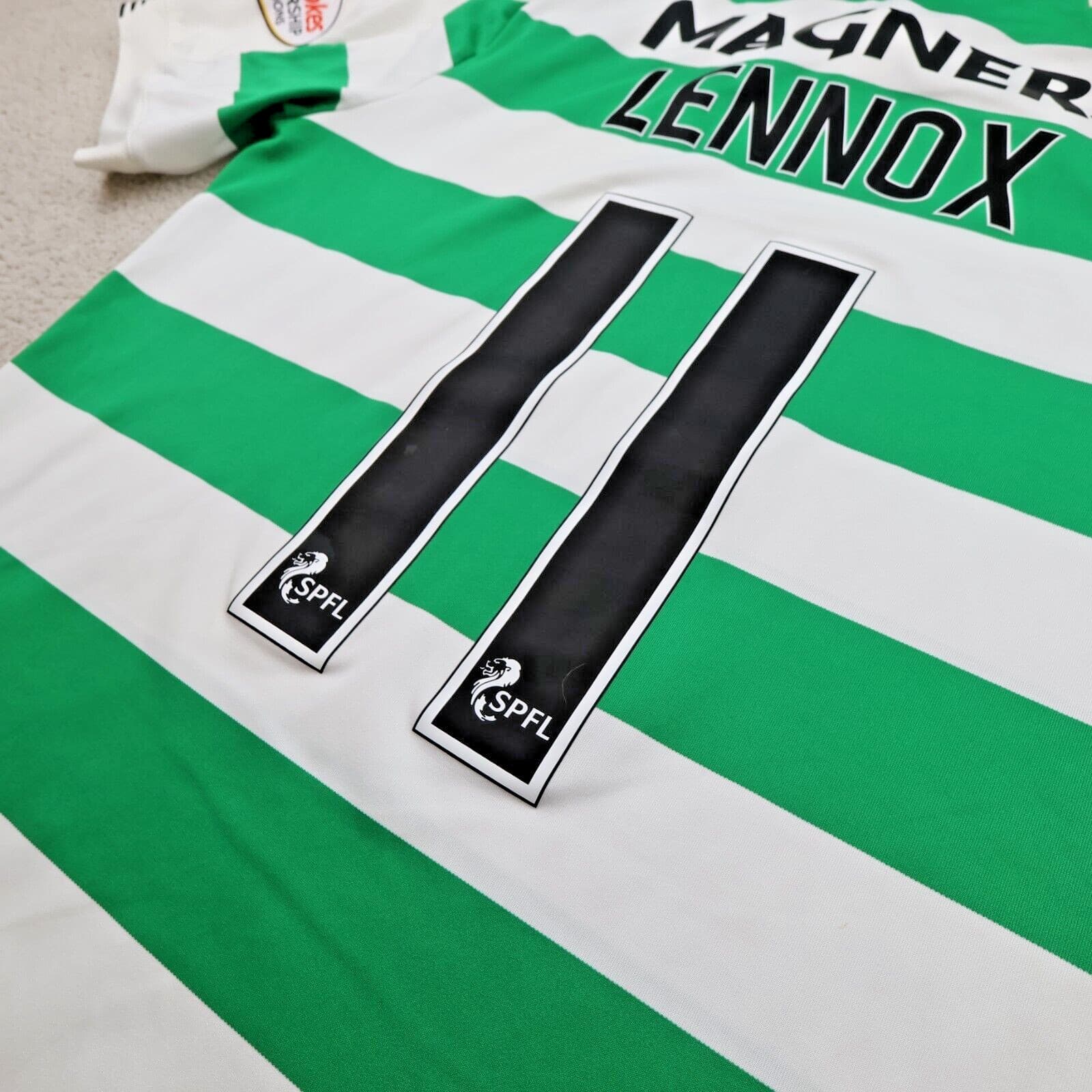 Celtic Football Shirt Large Green Home Kit 2018 2019 New Balance Soccer Jersey photo 9