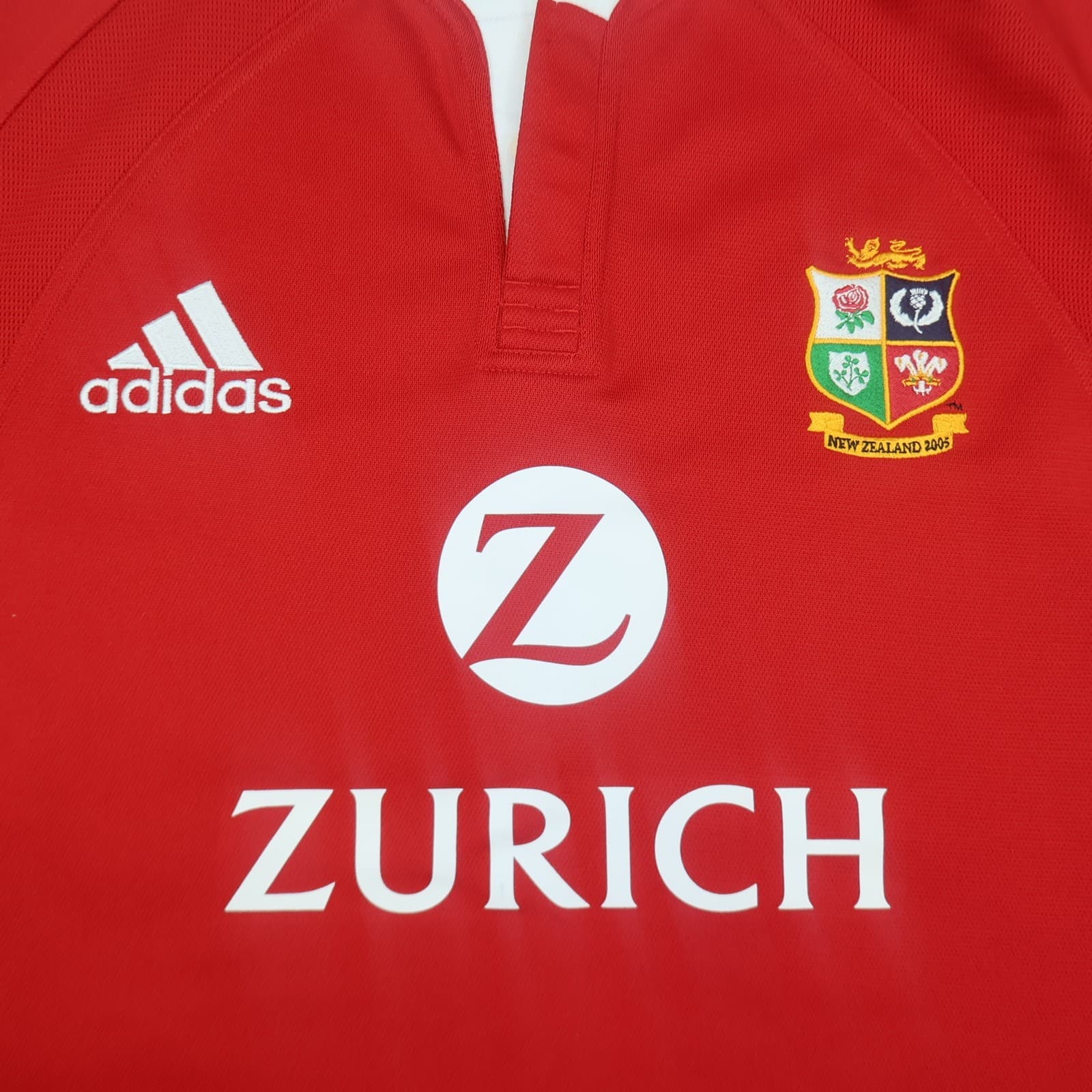 Vintage British & Irish Lions Rugby Shirt Extra Large Zurich Adidas Jersey 2005 photo 4