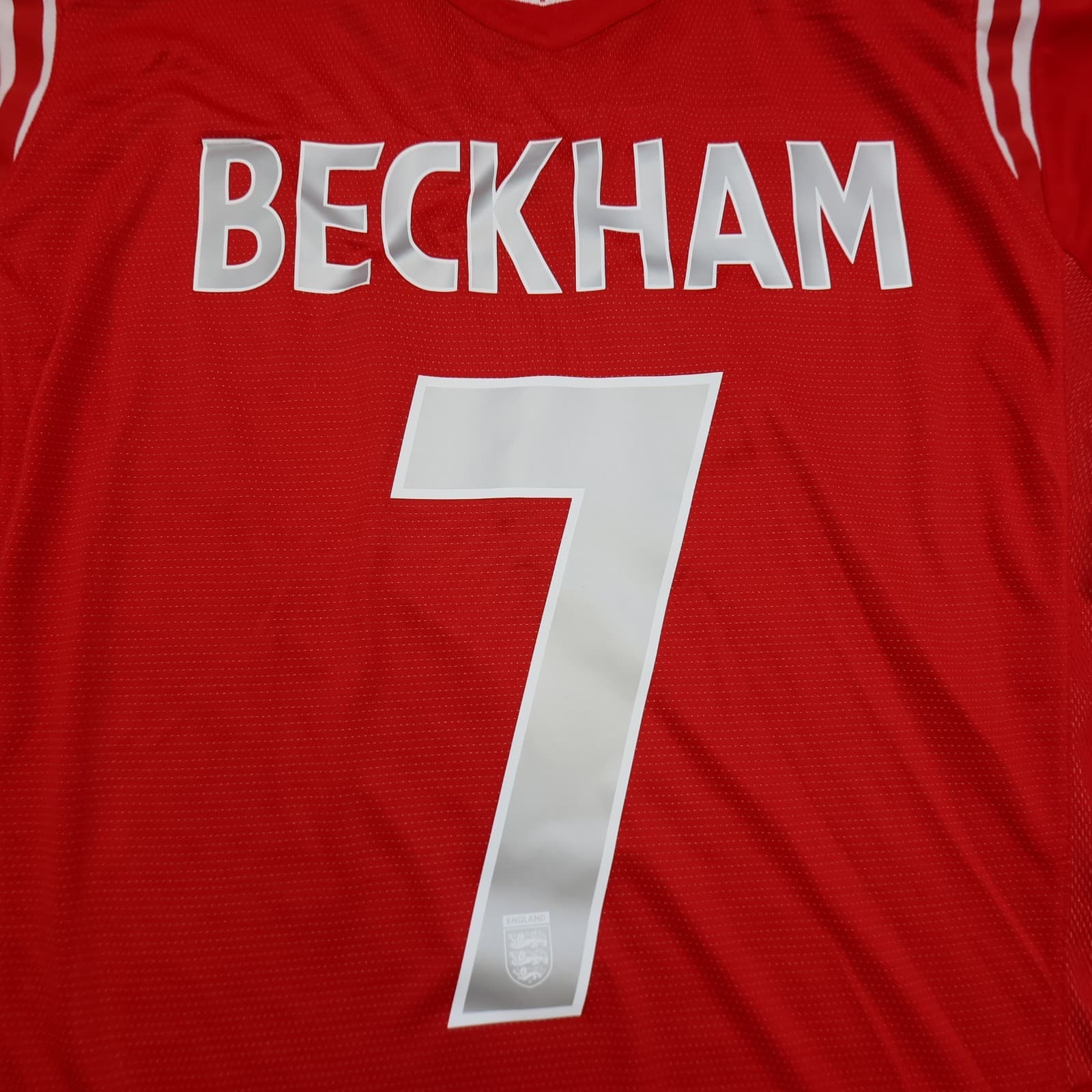 England Football Shirt Extra Large Red Away Euro 2004 2006 Jersey David Beckham photo 14