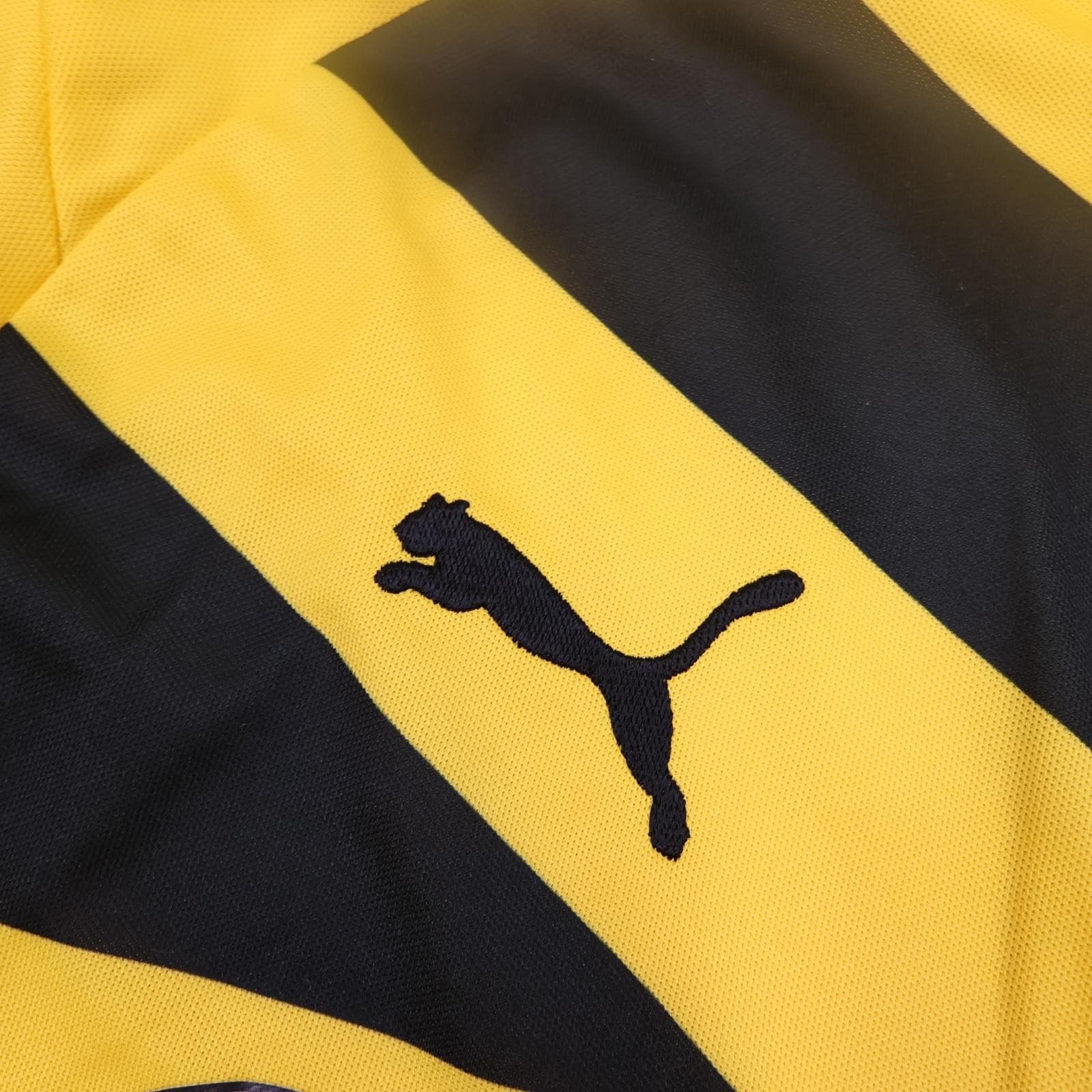 Borussia Dortmund Shirt Mens Large Yellow Black 2014 2015 Puma Evonik Jersey photo 7