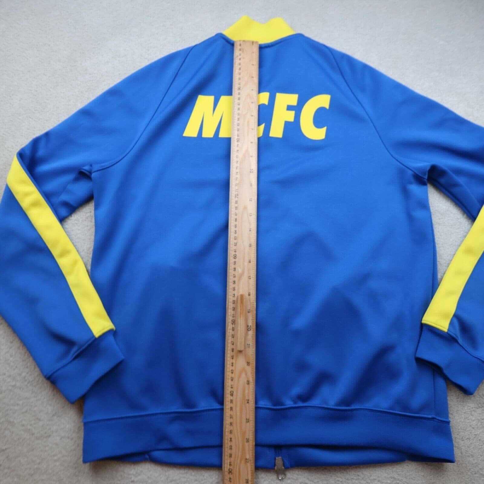 Manchester City Tracksuit Top Large Blue 2014 2015 Full Zip Nike Jacket MCFC photo 10