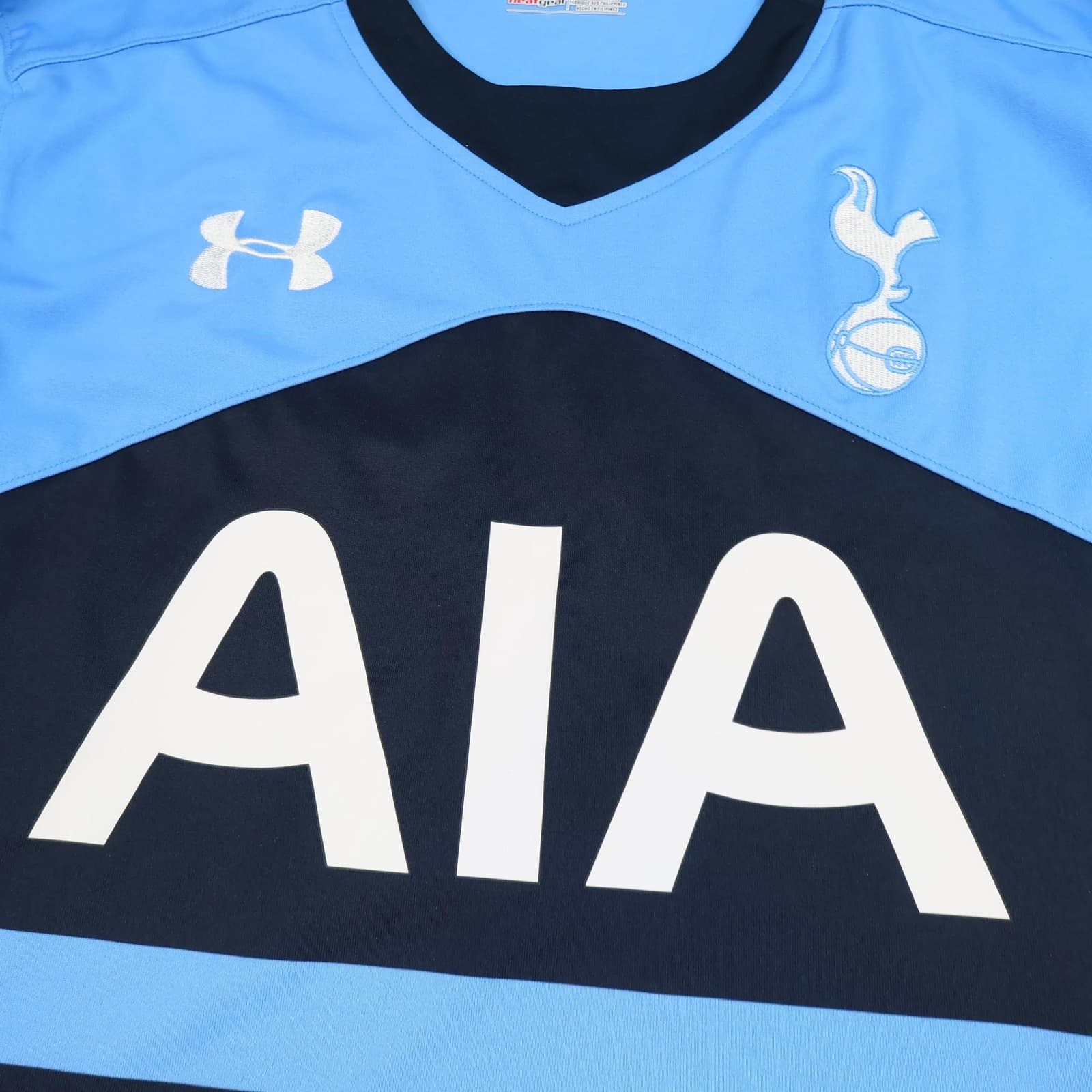 Tottenham Hotspur Shirt Mens XL Blue Away 2015 2016 Under Armour Eriksen Soccer photo 3