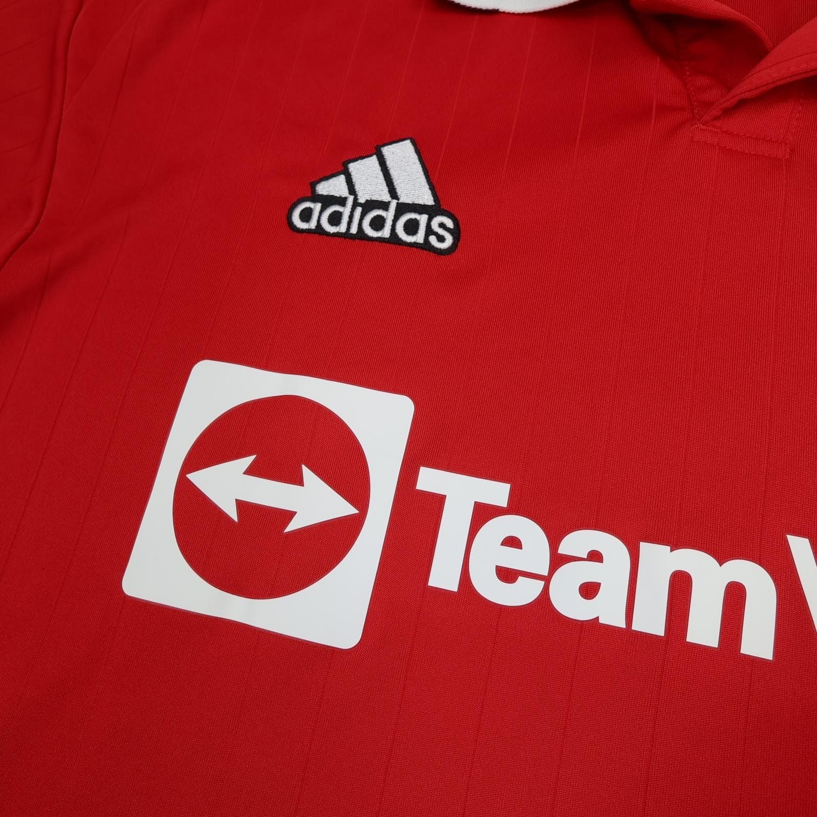 Manchester United Shirt Mens Medium Red Home EPL Adidas 2022 2023 Jersey photo 3