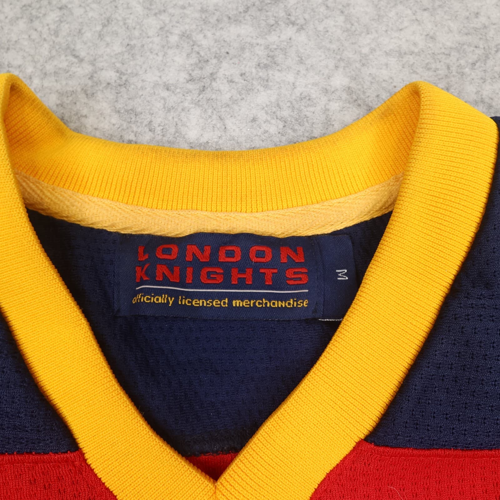 Vintage London Knights Ice Hockey Shirt Medium Adidas 1998 2000 Home Mens Jersey photo 5