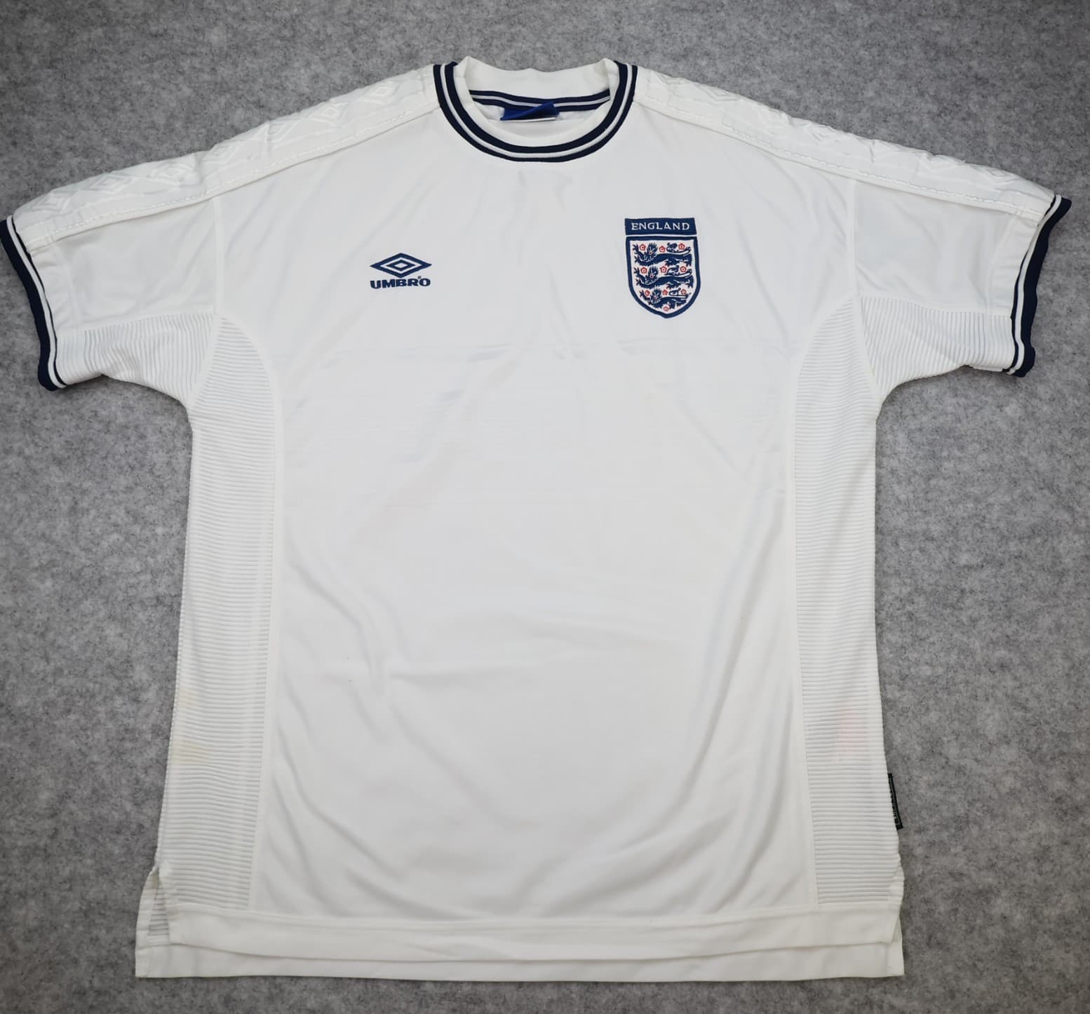 Vintage England Football Shirt Extra Large Umbro White Home 1999 2001 Jersey XL