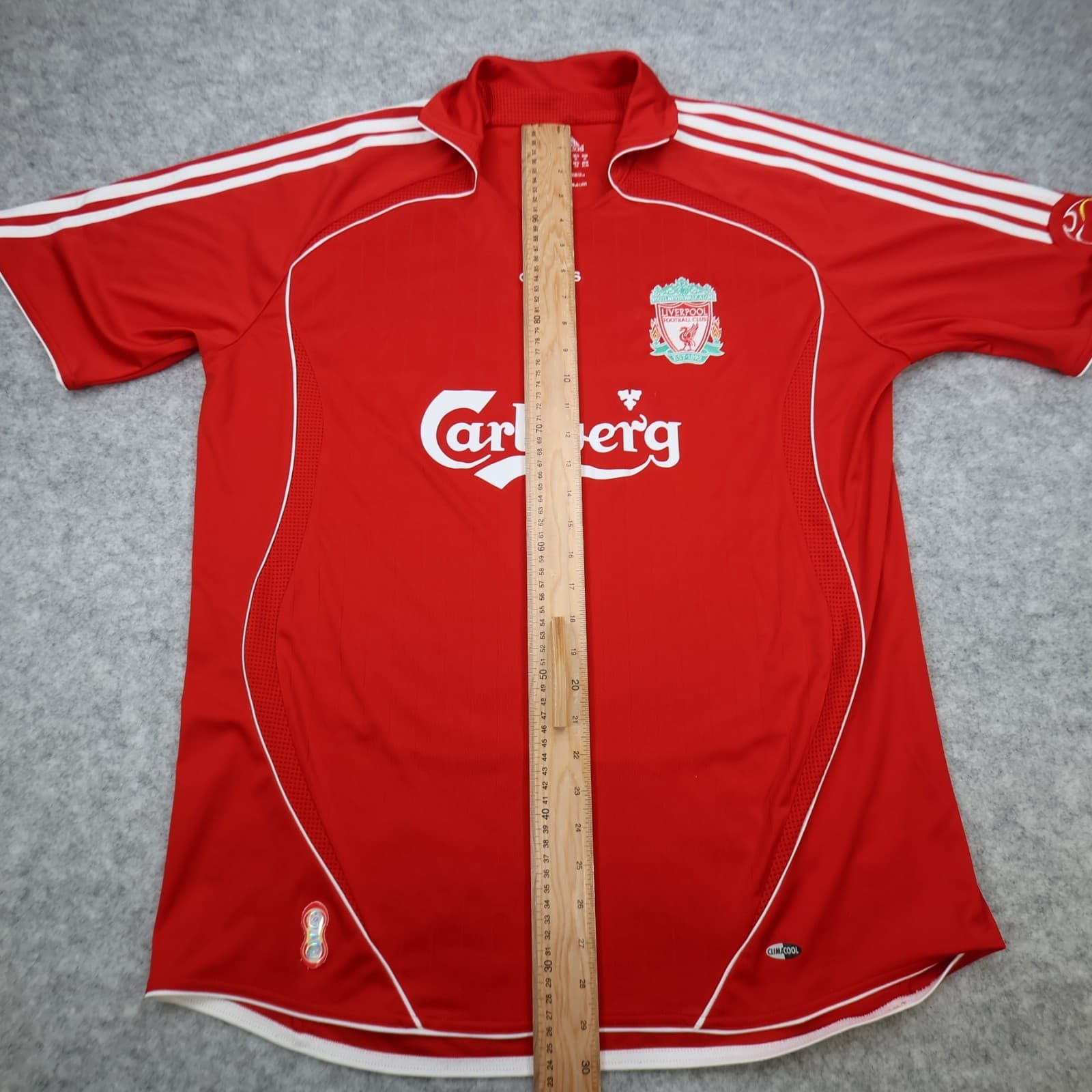 Liverpool Shirt Extra Large Red Home Kit 2006 2008 Adidas Jersey Steven Gerrard photo 13