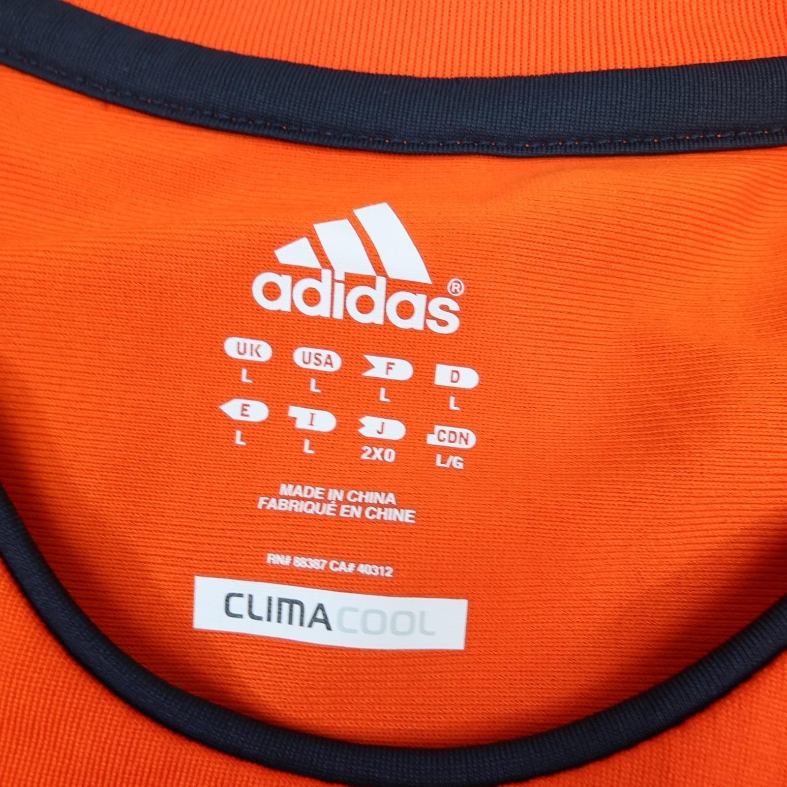 Olympique Marseille Shirt Mens Large Orange 3rd 2011 2012 Adidas Soccer Jersey photo 6