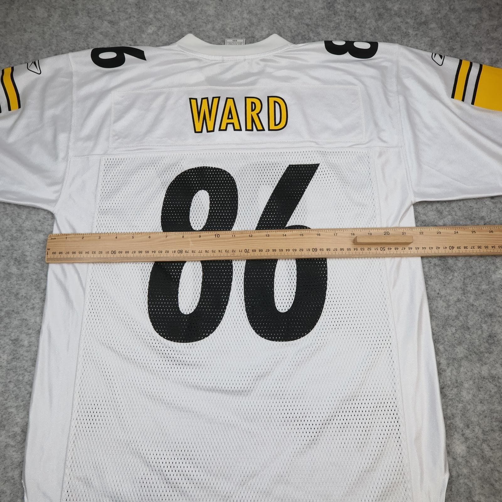 Pittsburgh Steelers Football Jersey Mens Medium White NFL Reebok Ward 86 photo 10