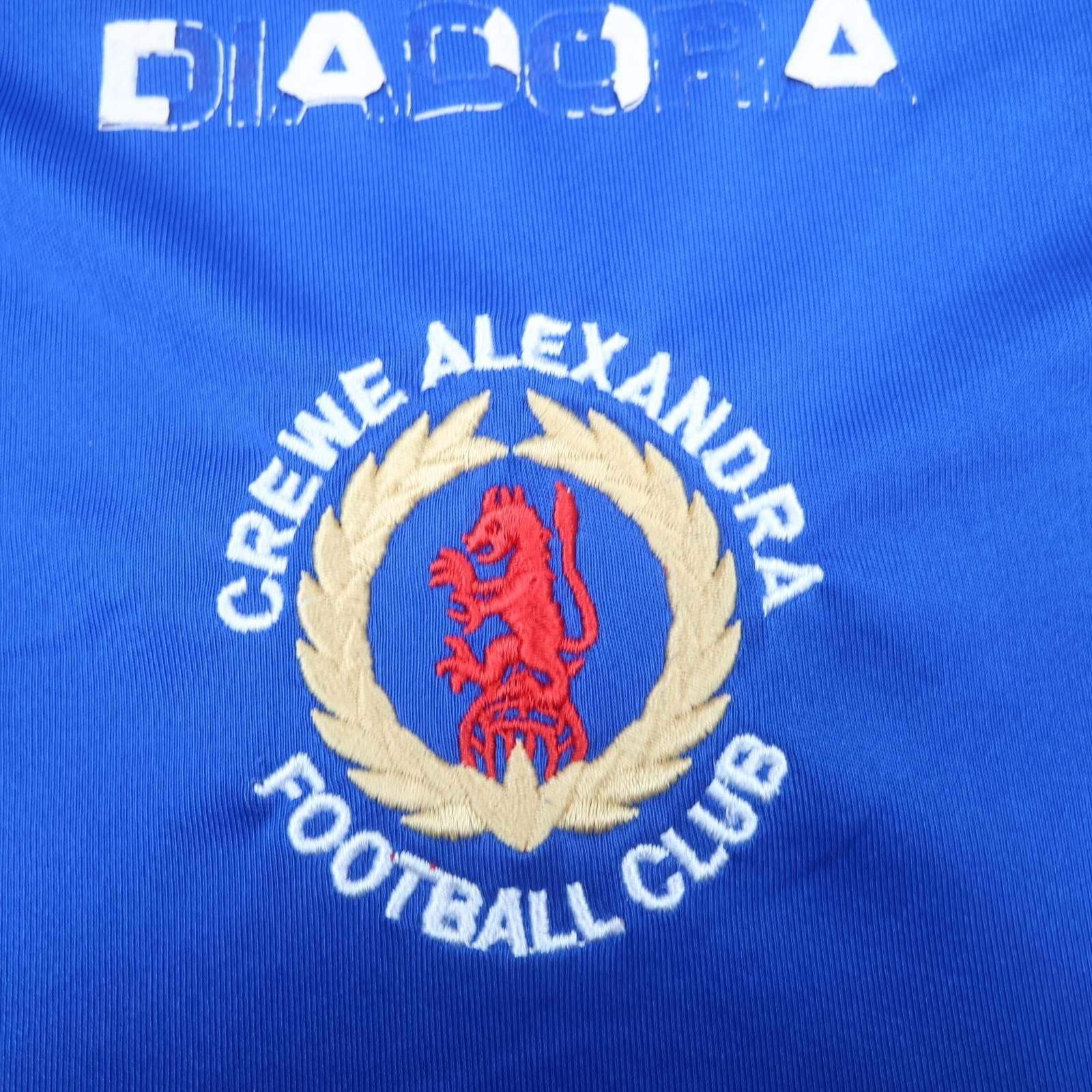 Crewe Alexandra Away Shirt Mens Medium Blue EFL 2005 2007 Diadora Mornflake Oats photo 4