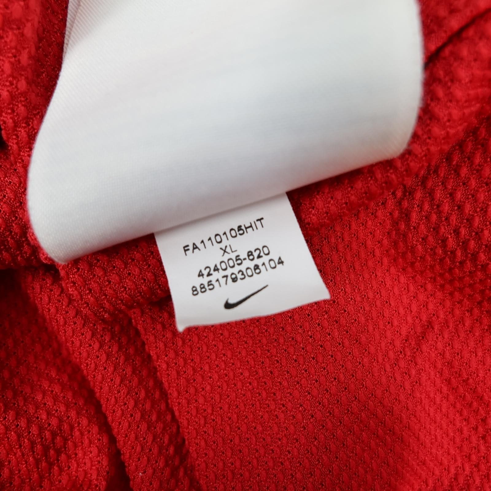 Arsenal Shirt Kids XL 13-15 Years Red Home 2011 2012 Nike Fly Soccer Jersey photo 17