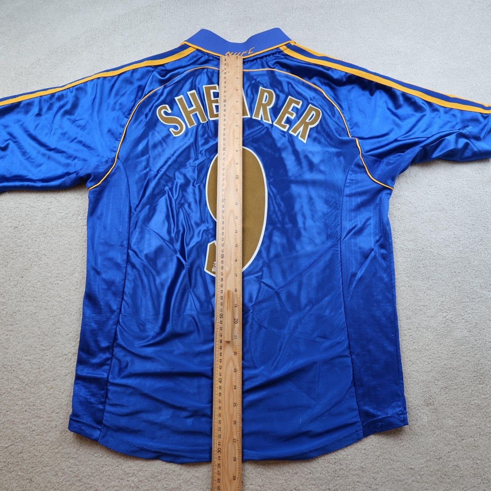 Vintage Newcastle United Shirt Large Blue Away Kit 1998 1999 Jersey Alan Shearer photo 13