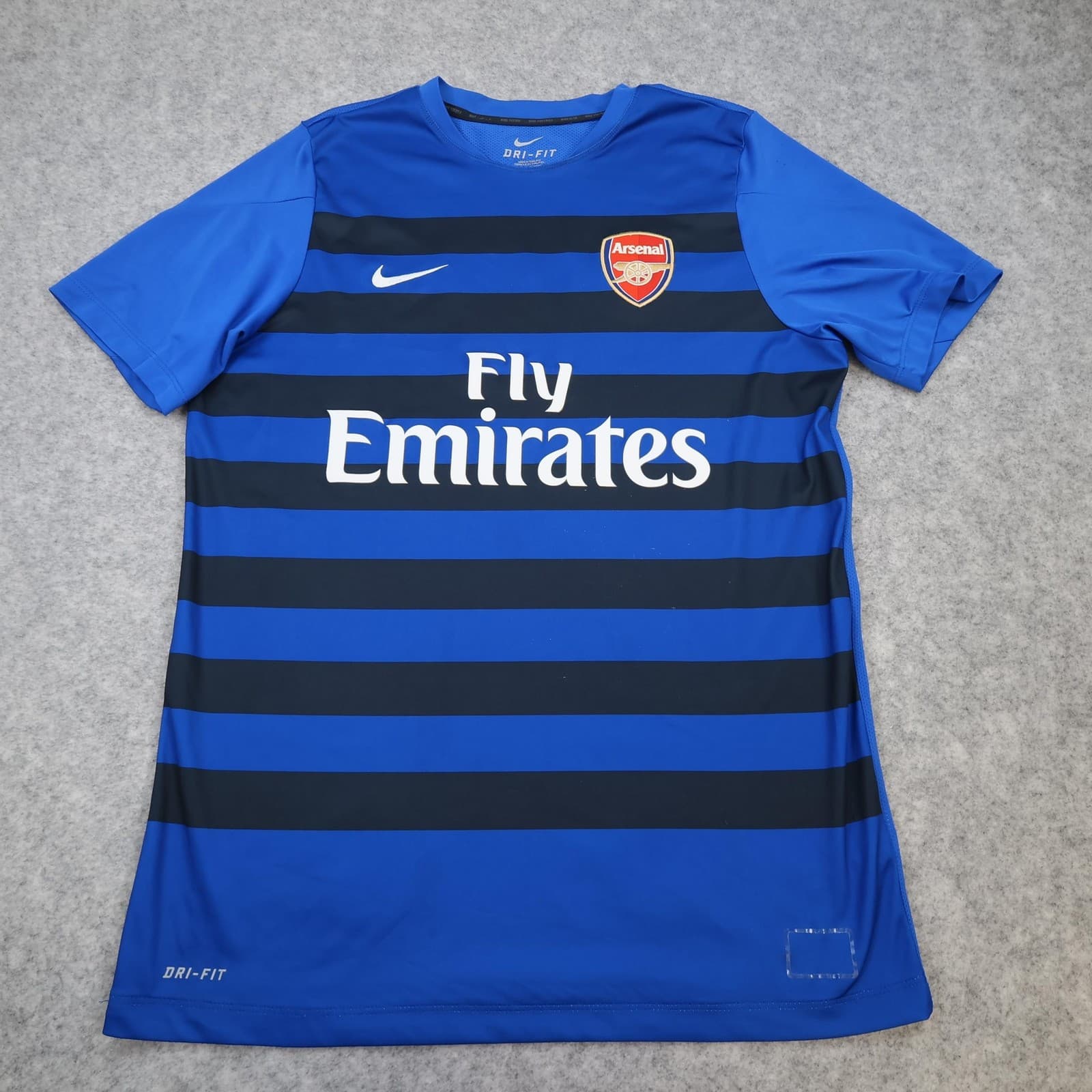 Arsenal Training Shirt Mens Large Blue Football Nike Dri-FIT 2013 2014 Jersey