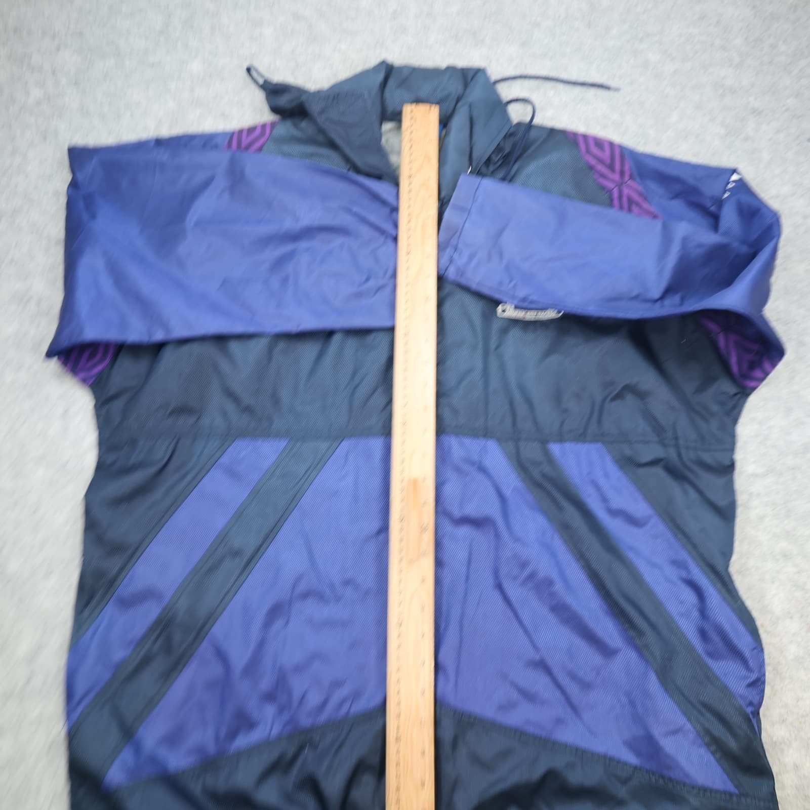 Vintage Tottenham Hotspur Large Training Jacket Purple 1991 1993 Light Rain Coat photo 12