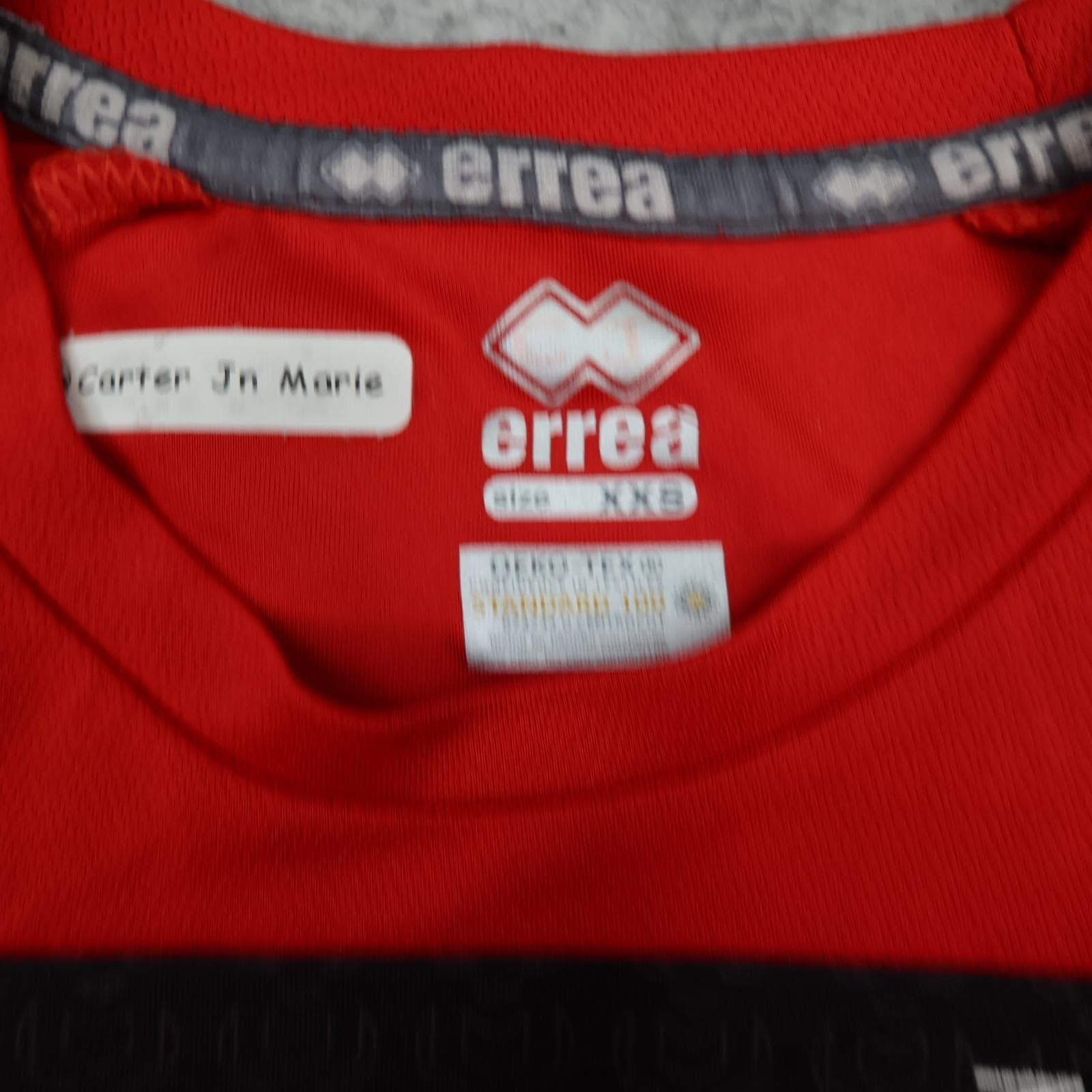 Milton Keynes Dons Training Shirt Youth XXS Red EFL Football Errea Jersey photo 5