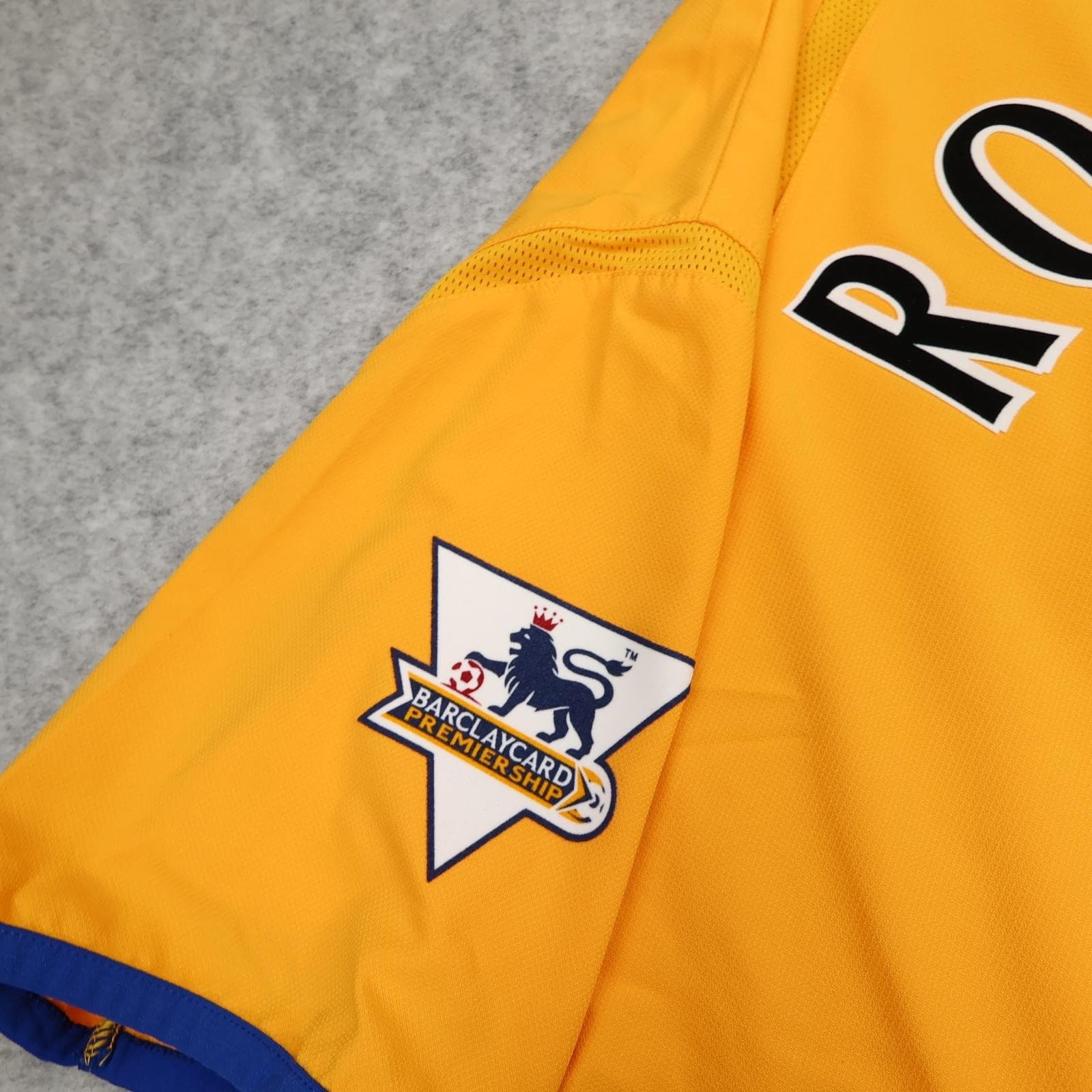 Vintage Everton Shirt Mens Large Gold Away 2003 2004 EPL Football Puma Rooney 18 photo 3