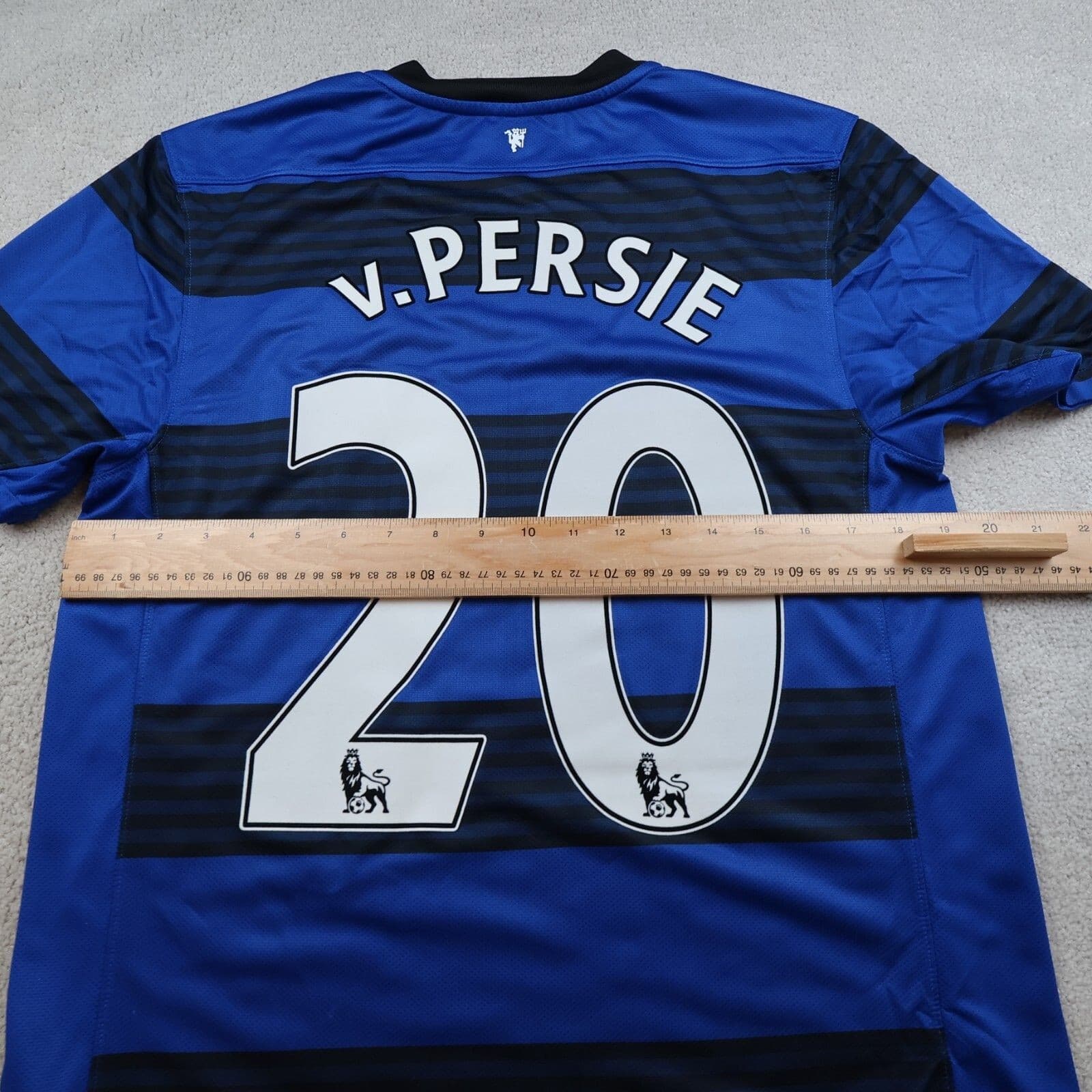 Manchester United Shirt Medium Away Blue Home Kit 2011 2012 Jersey Van Persie photo 12