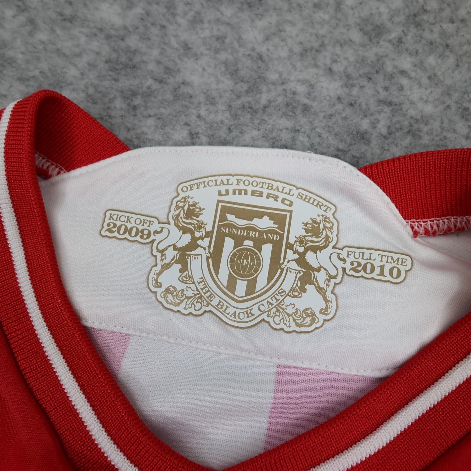Sunderland Shirt Mens XS Red Home 2009 2010 Umbro Boylesports Soccer Jersey photo 7