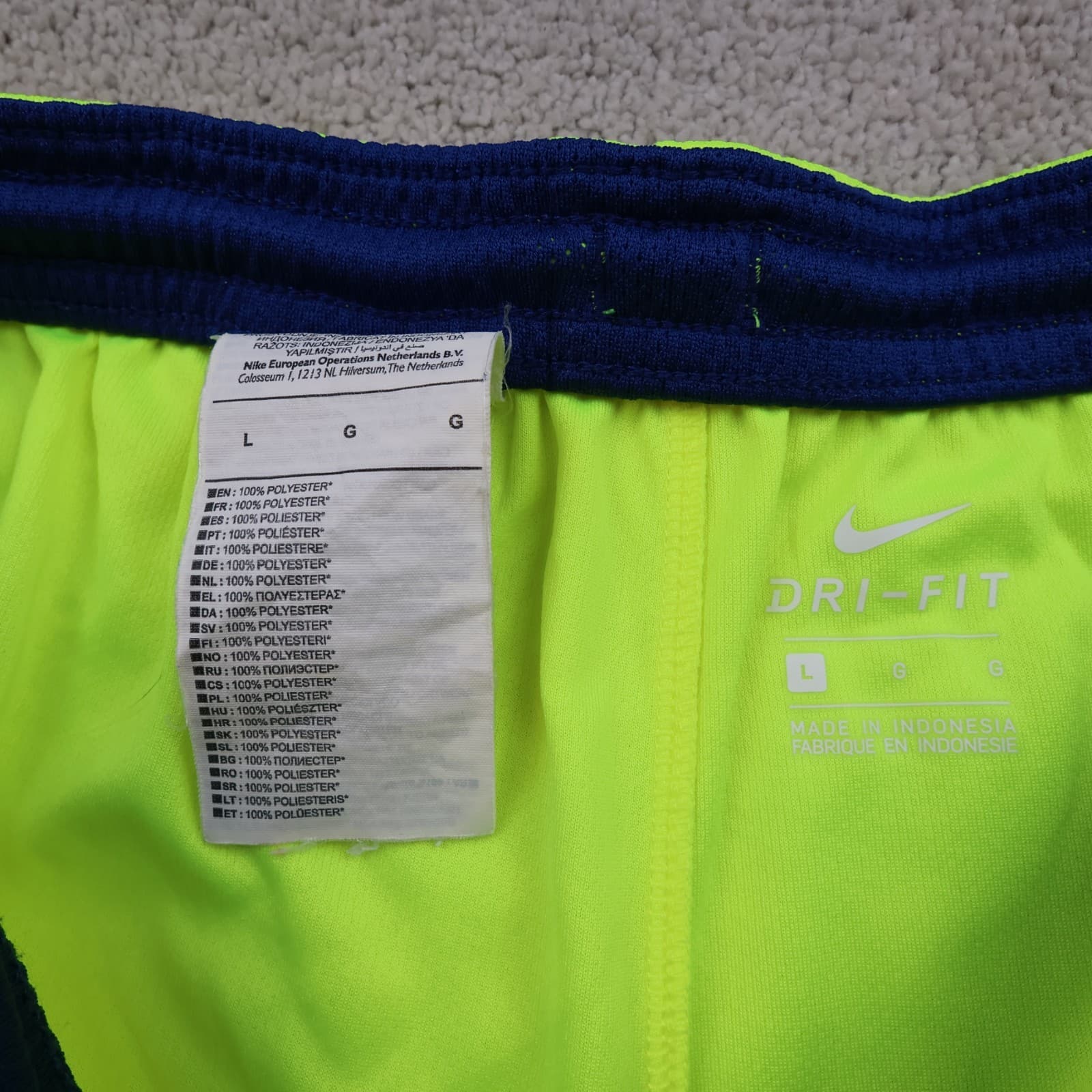Barcelona Football Shorts Large Yellow Away 2018 2019 Nike Mens Dri-Fit photo 5