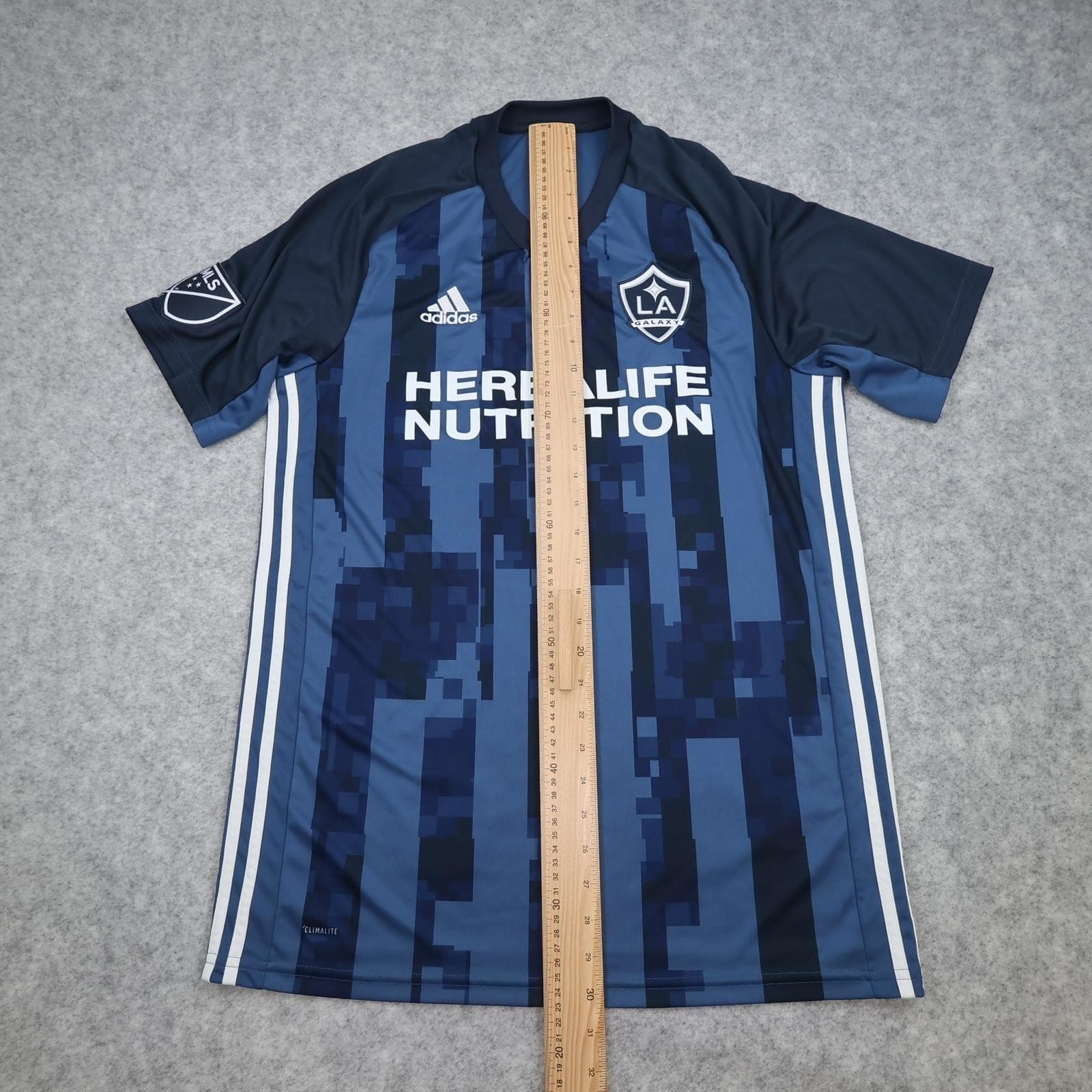 LA Galaxy Shirt Mens Large Blue Away 2019 2020 MLS Football Adidas Herbalife photo 12