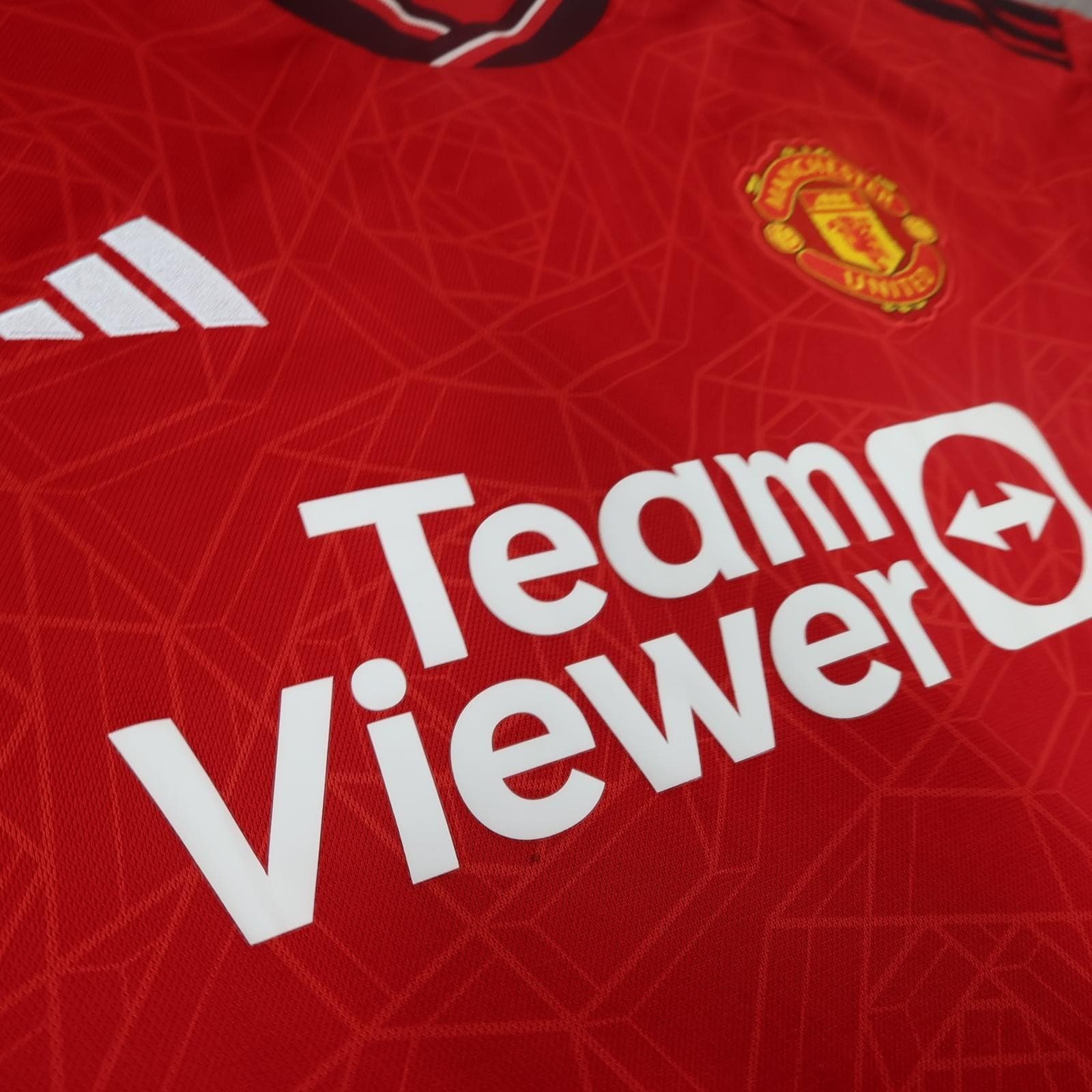 Manchester United Shirt Mens 2XL Red Home 2023 2024 Adidas Soccer Jersey photo 7