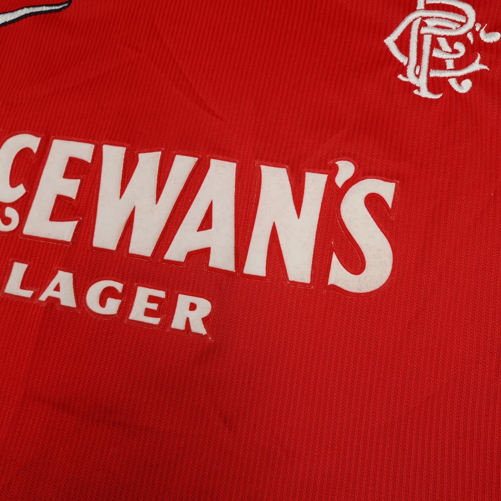 Vintage Rangers Shirt Mens XL Red Away 1997 1999 Football Nike McEwan's Jersey photo 5
