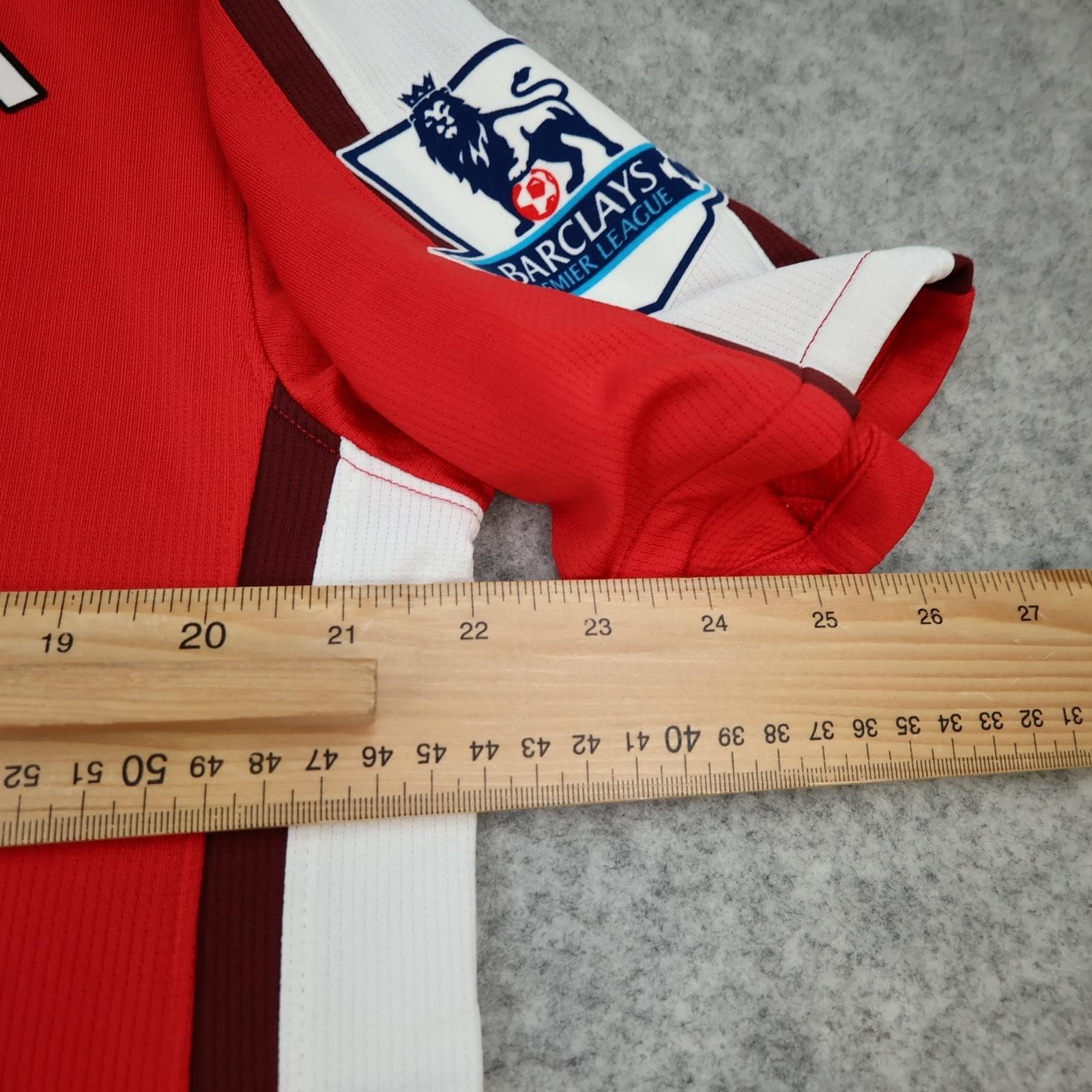 Arsenal Shirt Mens Large Red Home 2008 2010 Nike Wilshere 19 Soccer Jersey photo 13
