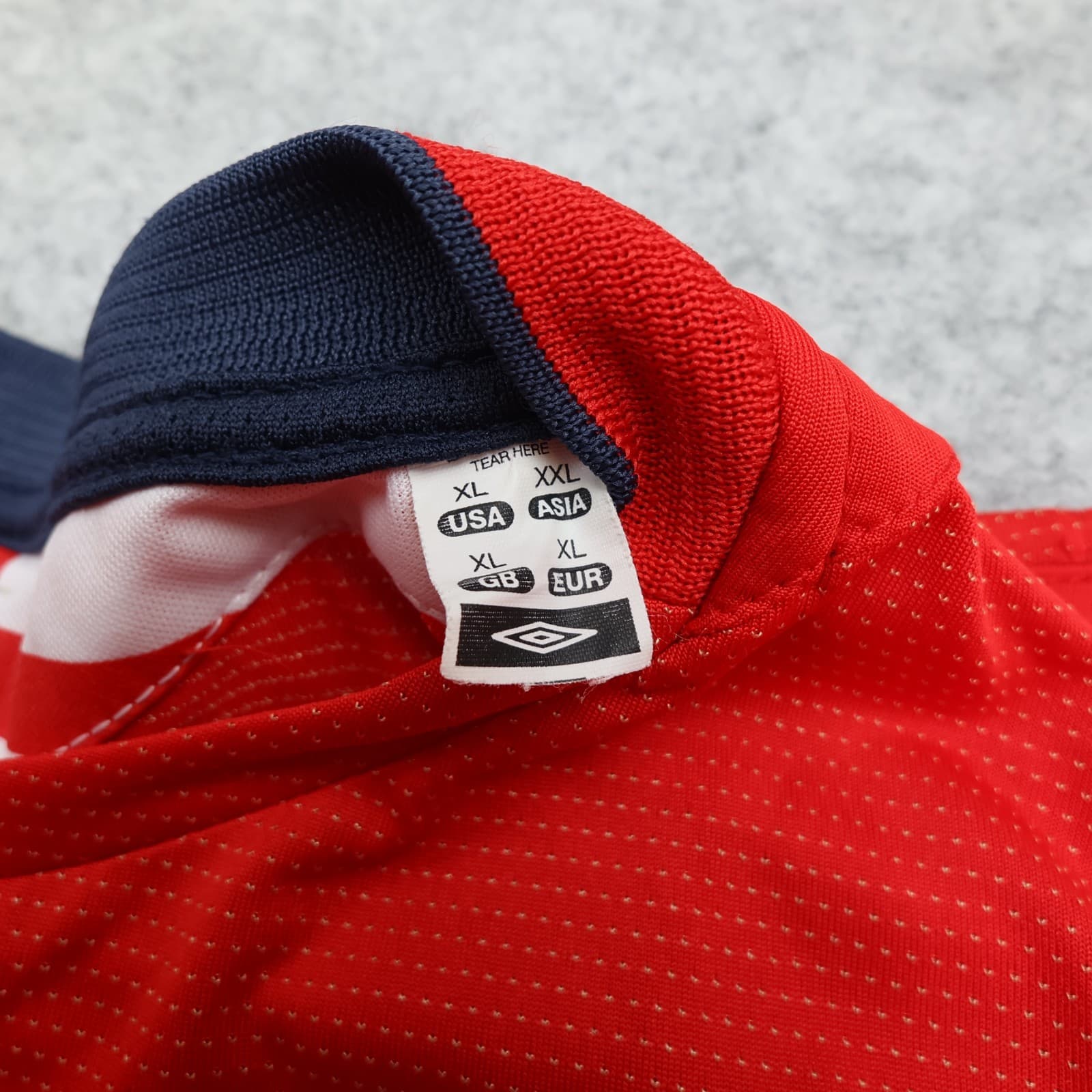 Vintage England Football Shirt Extra Large Red Away Kit 2004 2006 Jersey 798 photo 8