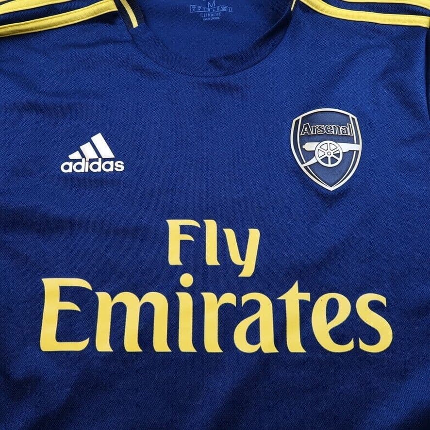 Arsenal Shirt Medium Navy Third Kit 2019 2020 Adidas Soccer Jersey Saka 77 photo 3