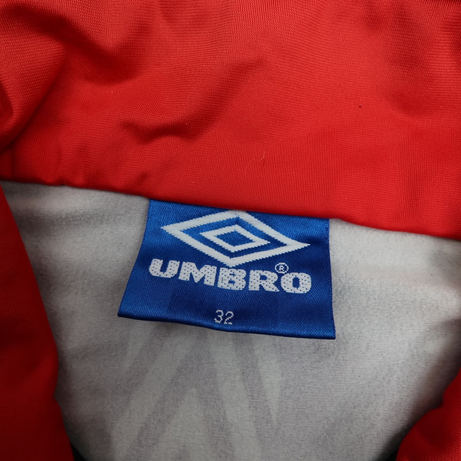 Manchester United Tracksuit 32" Kids Black Training Jacket Top Umbro 1992 1993 photo 5