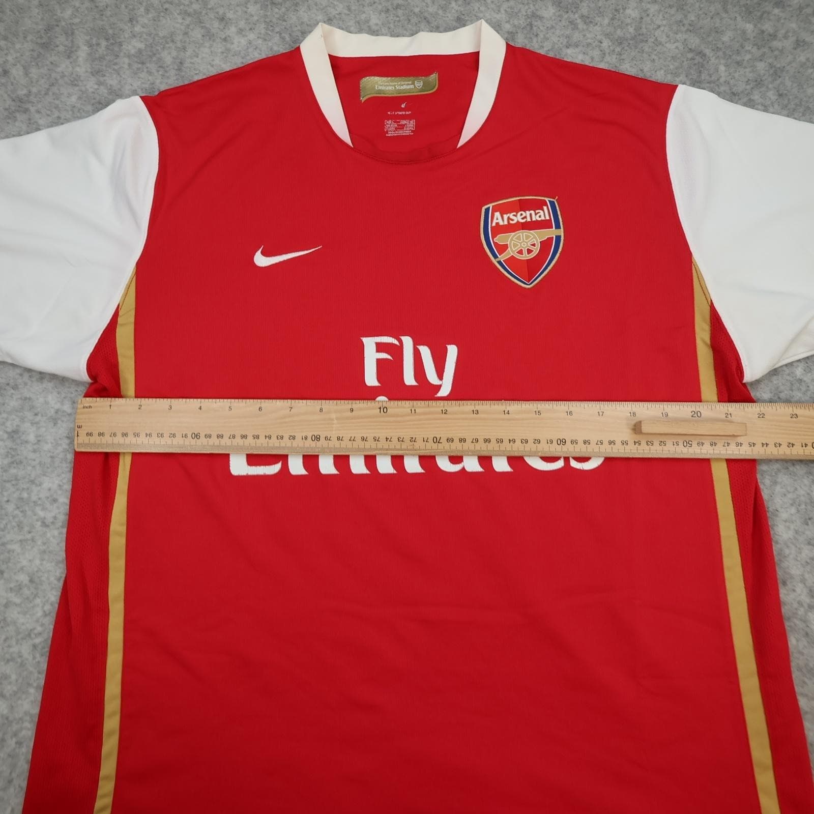 Arsenal Shirt Mens Large Red Home 2006 2008 EPL Football Nike Soccer Jersey photo 12