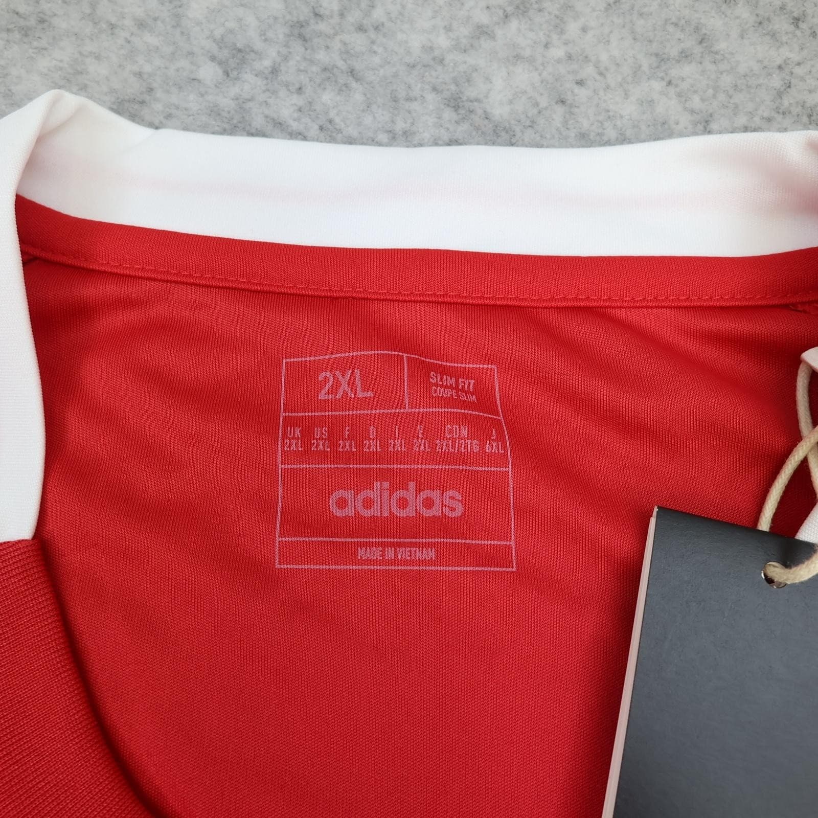 Manchester United Shirt Mens 2XL Red 2024 2025 Adidas Snapdragon DXC Jersey photo 7