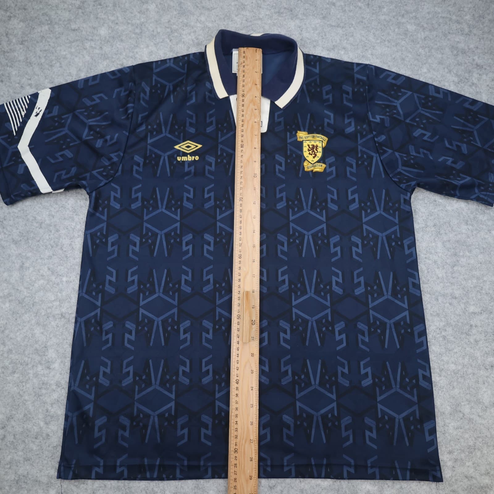 Vintage Scotland Football Shirt Large Blue Home Umbro 1991 1994 Soccer Jersey photo 12