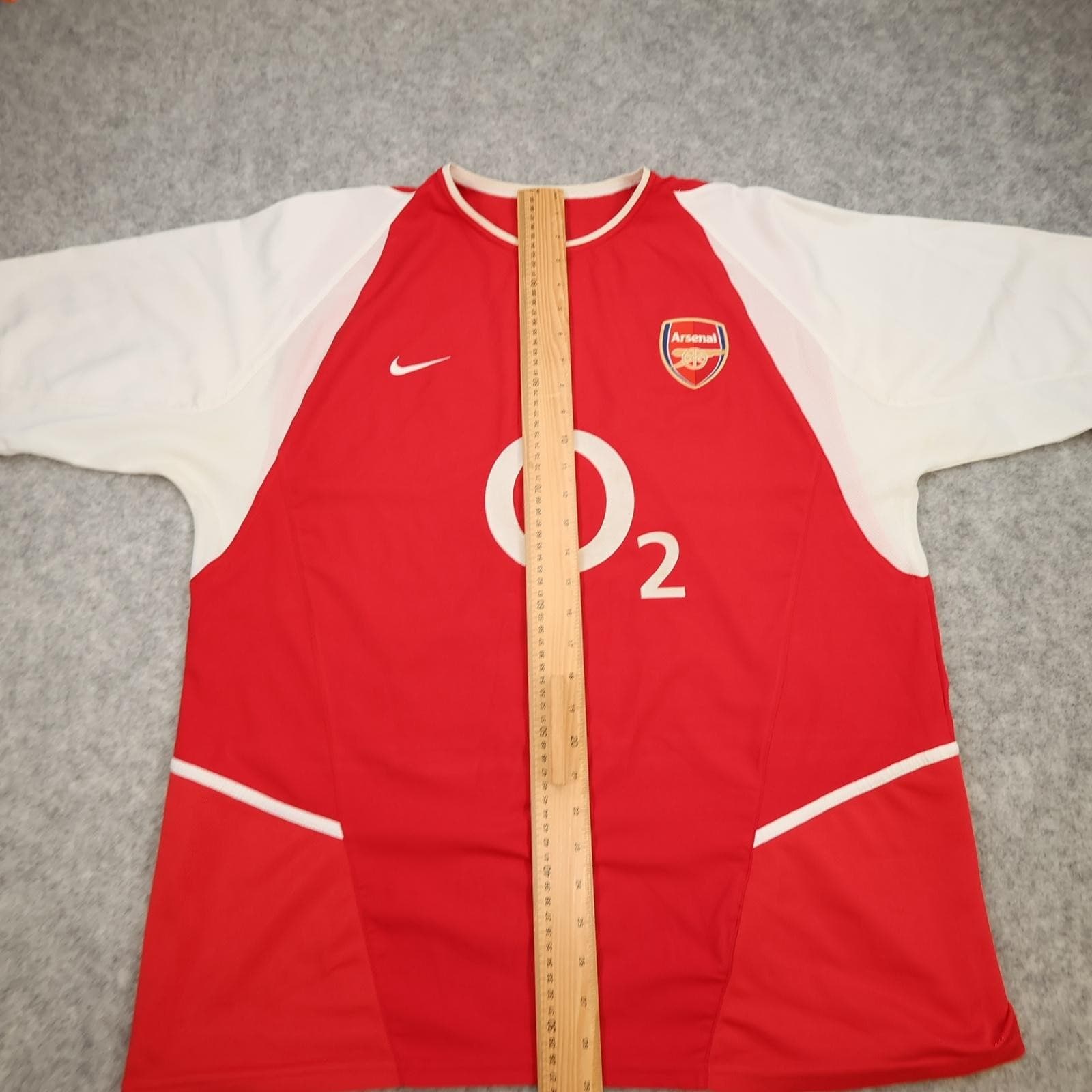 Vintage Arsenal Shirt Mens 2XL Red Home 2002 2004 EPL Football Nike O2 Vieira 4 photo 16