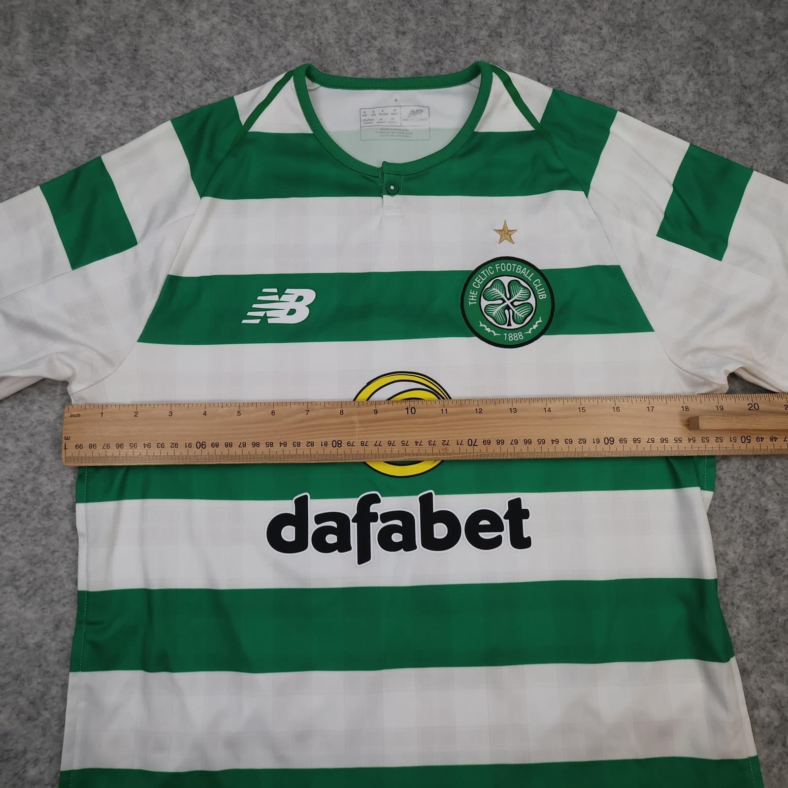 Celtic Shirt Mens Small Green Home 2017 2018 New Balance Jersey Christie 24 photo 10